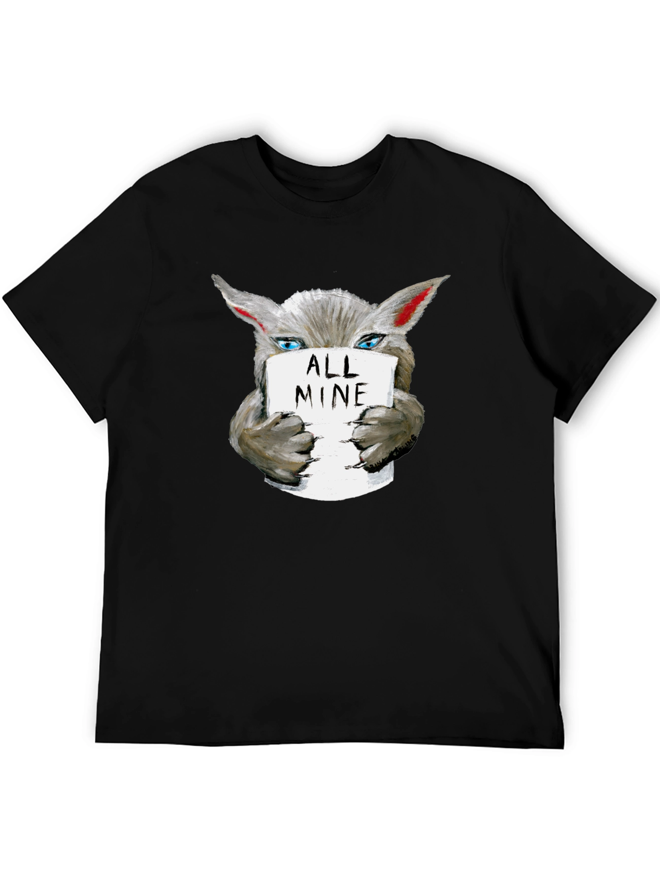 All Mine Wolf Graphic Tee - Unisex Cotton T-Shirt