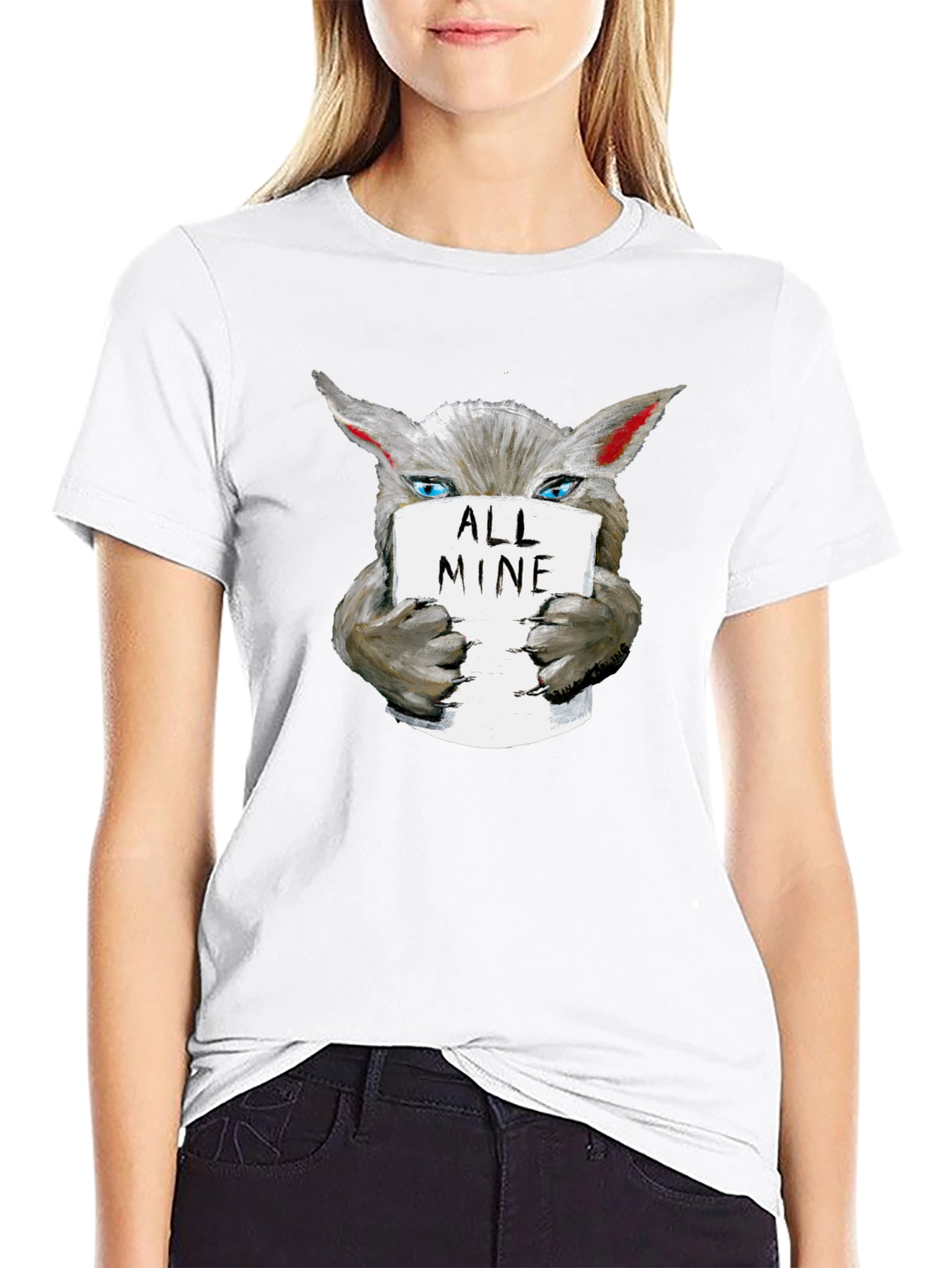 All Mine Wolf Graphic Tee - Unisex Cotton T-Shirt