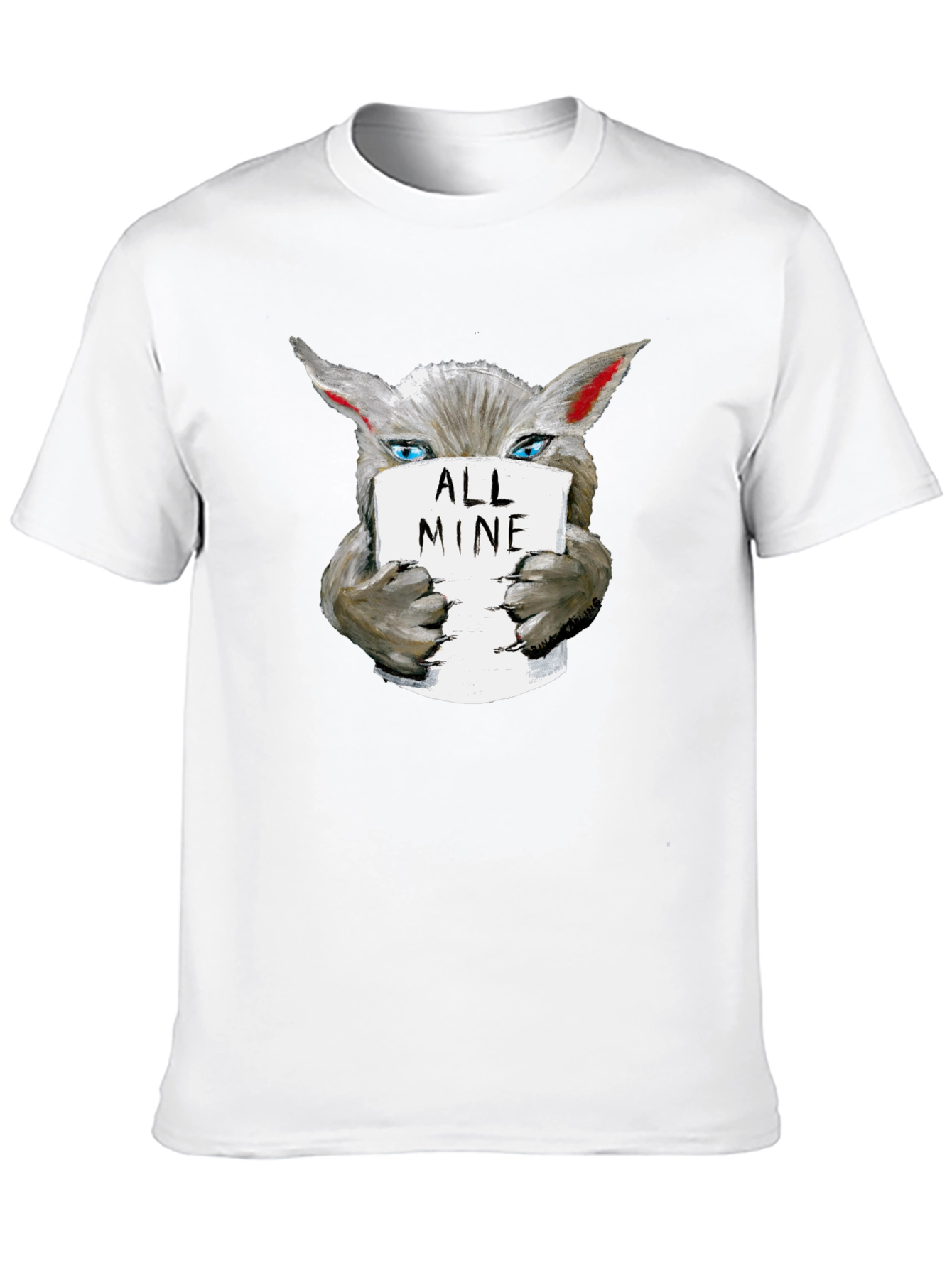 All Mine Wolf Graphic Tee - Unisex Cotton T-Shirt