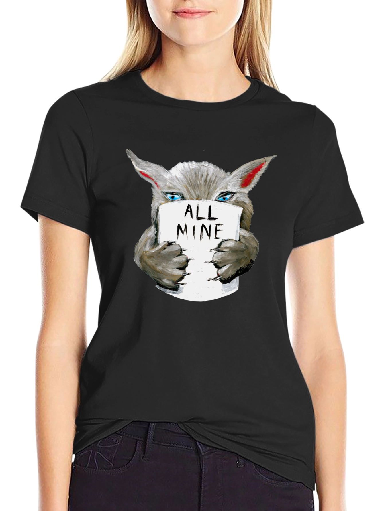 All Mine Wolf Graphic Tee - Unisex Cotton T-Shirt