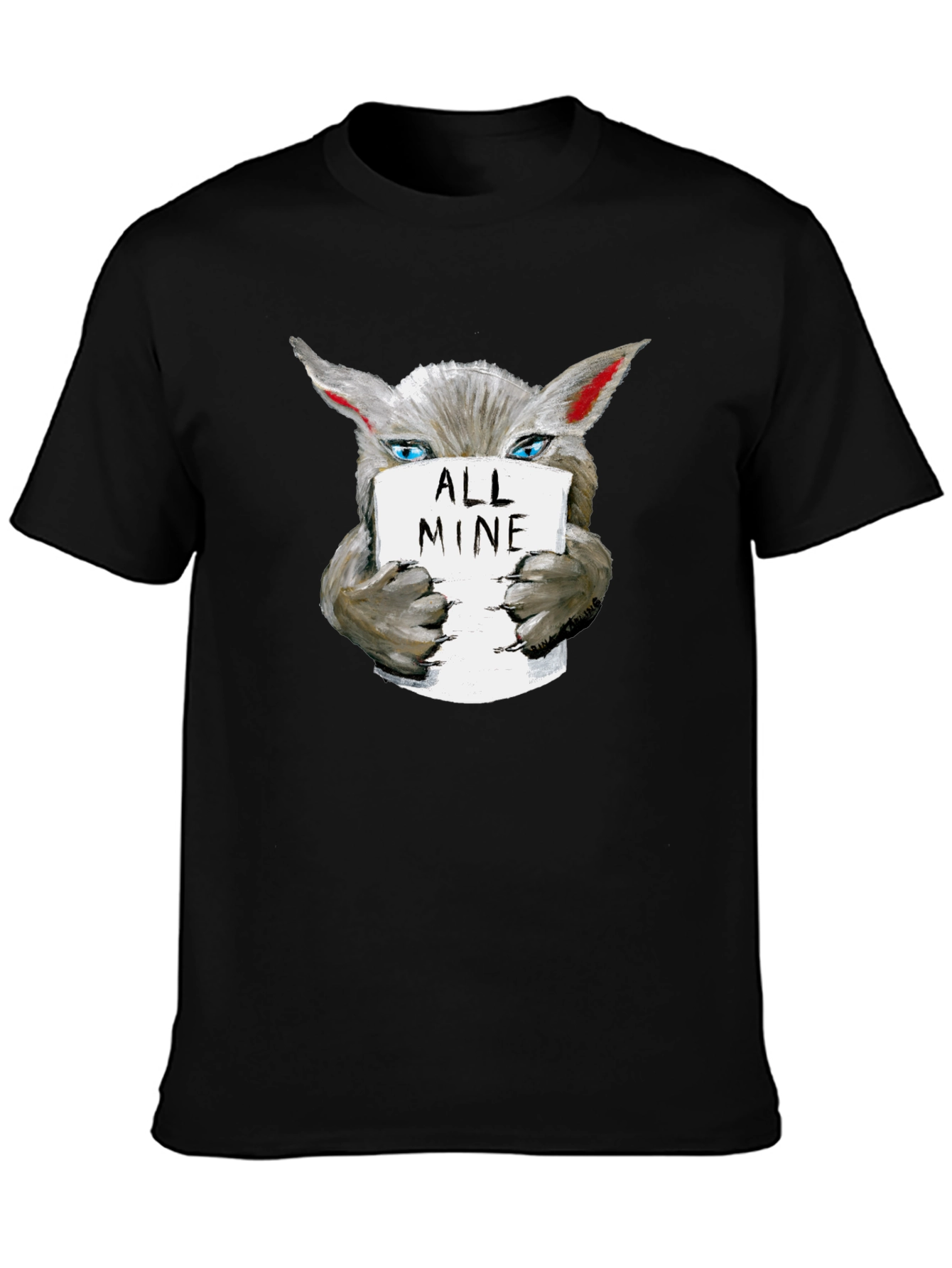 All Mine Wolf Graphic Tee - Unisex Cotton T-Shirt