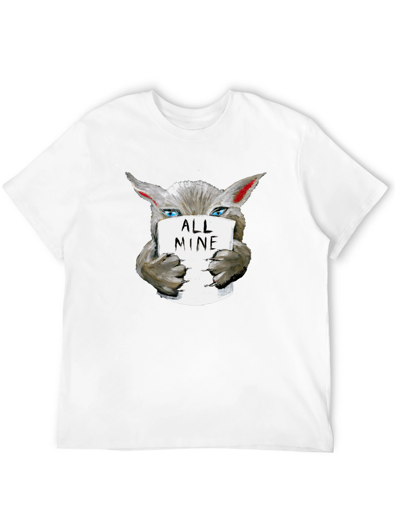 All Mine Wolf Graphic Tee - Unisex Cotton T-Shirt