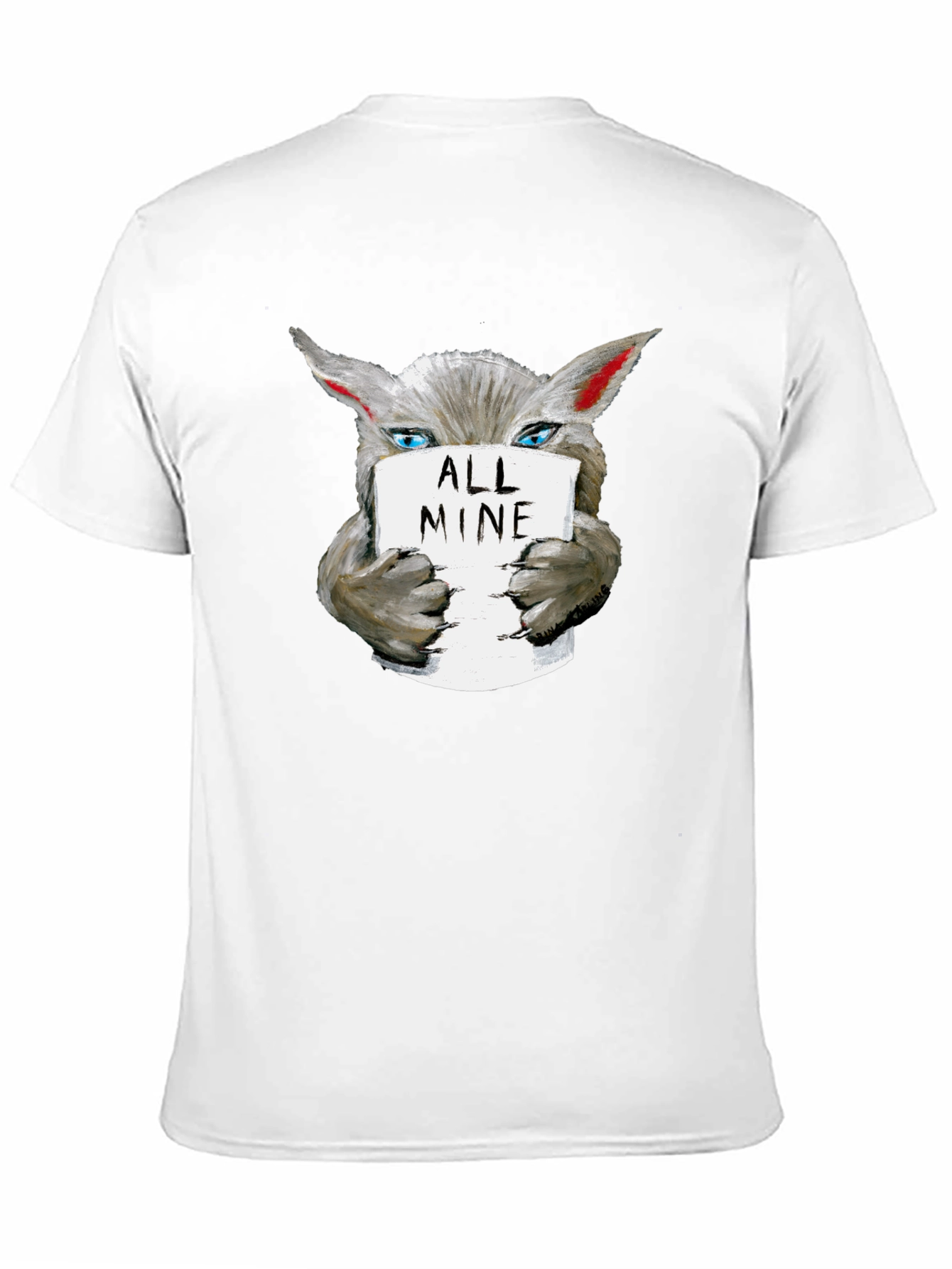All Mine Wolf Graphic Tee - Unisex Cotton T-Shirt
