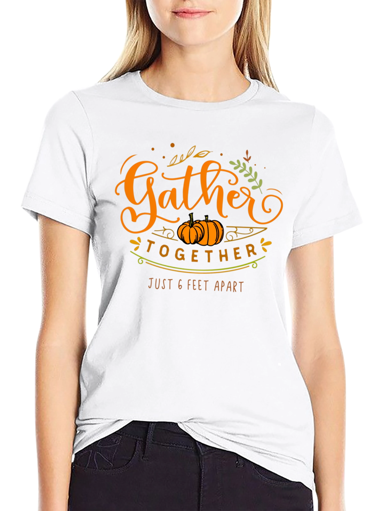 Gather Together 6 Feet Apart Thanksgiving T-Shirt