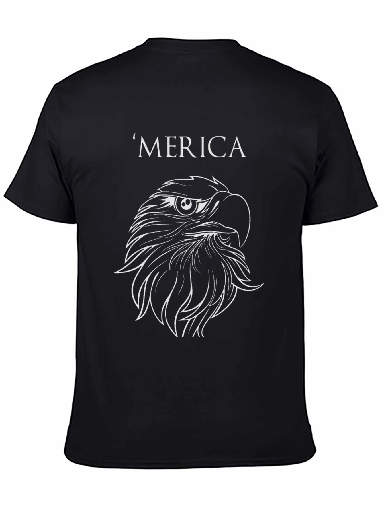 ‘Merica Eagle Graphic Tee - Black