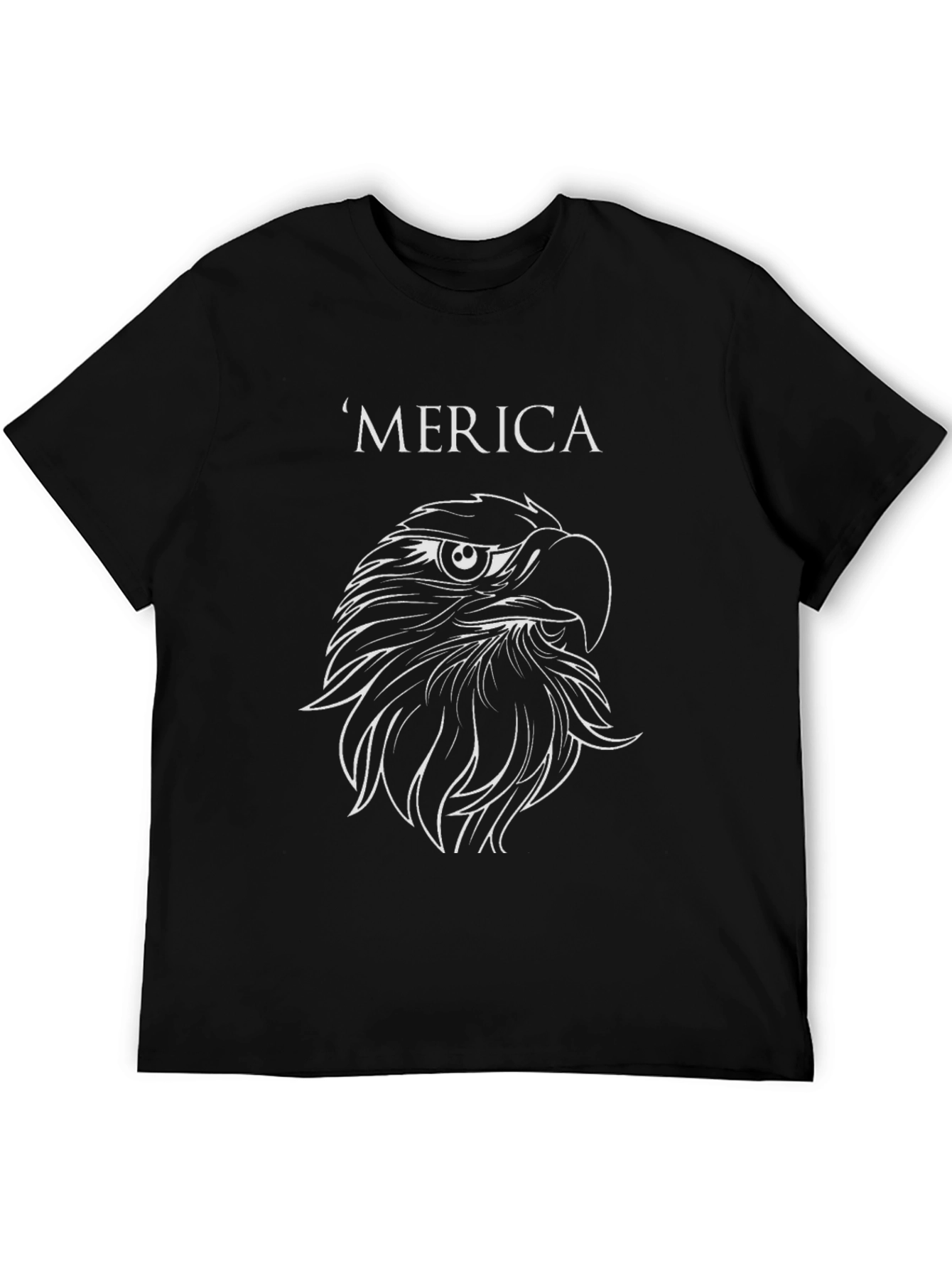 ‘Merica Eagle Graphic Tee - Black
