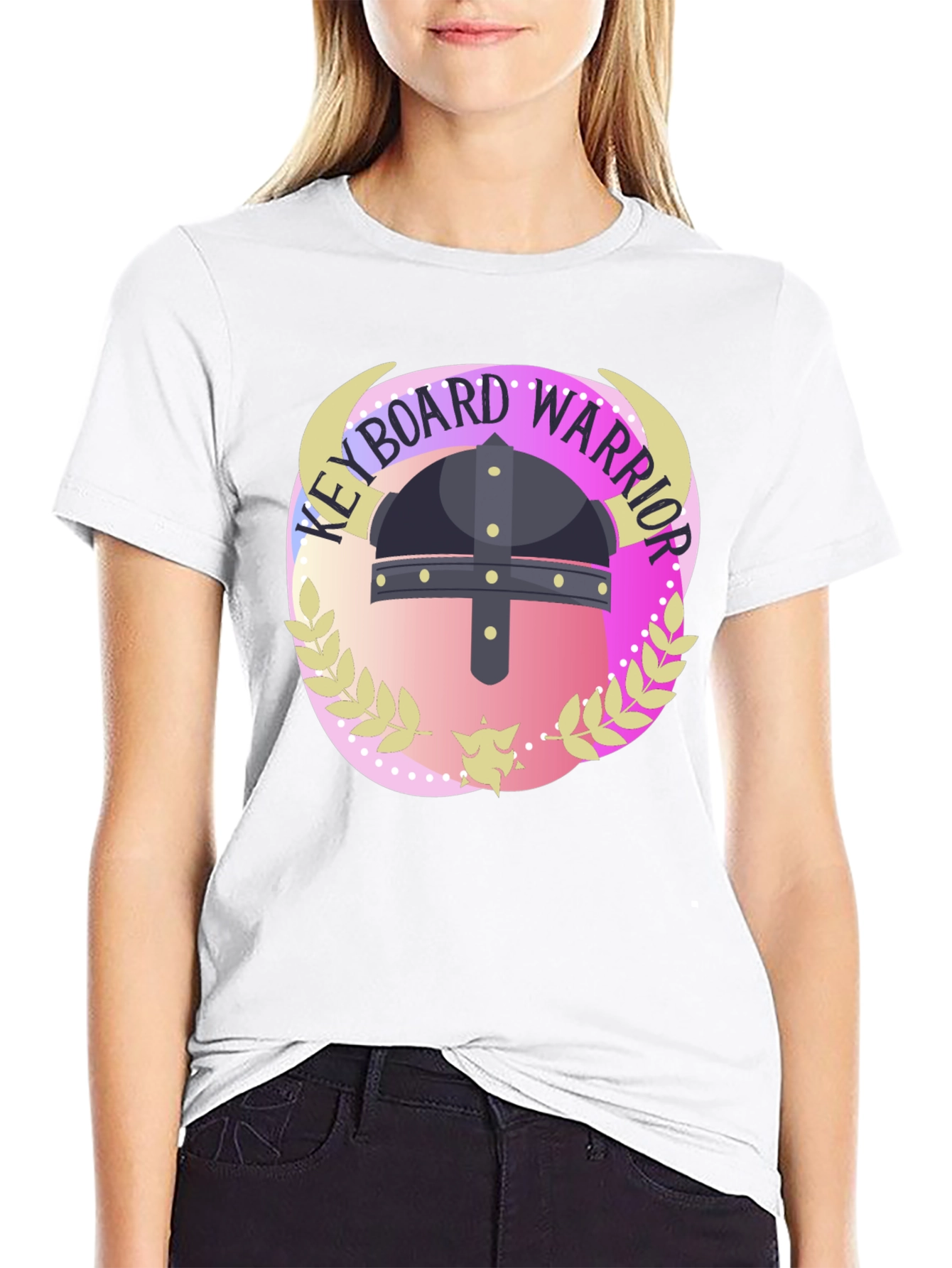 Keyboard Warrior Graphic Tee - Black