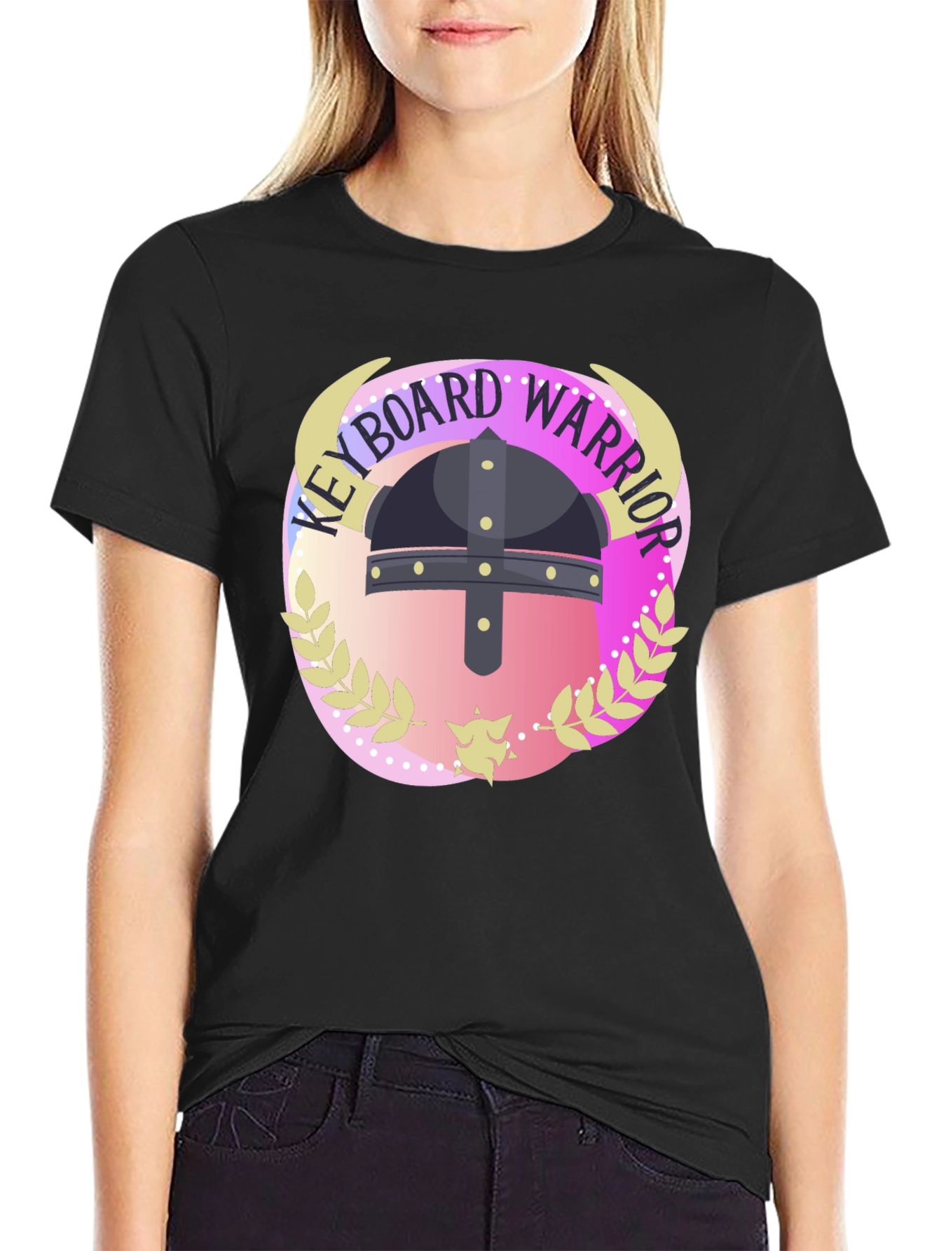 Keyboard Warrior Graphic Tee - Black