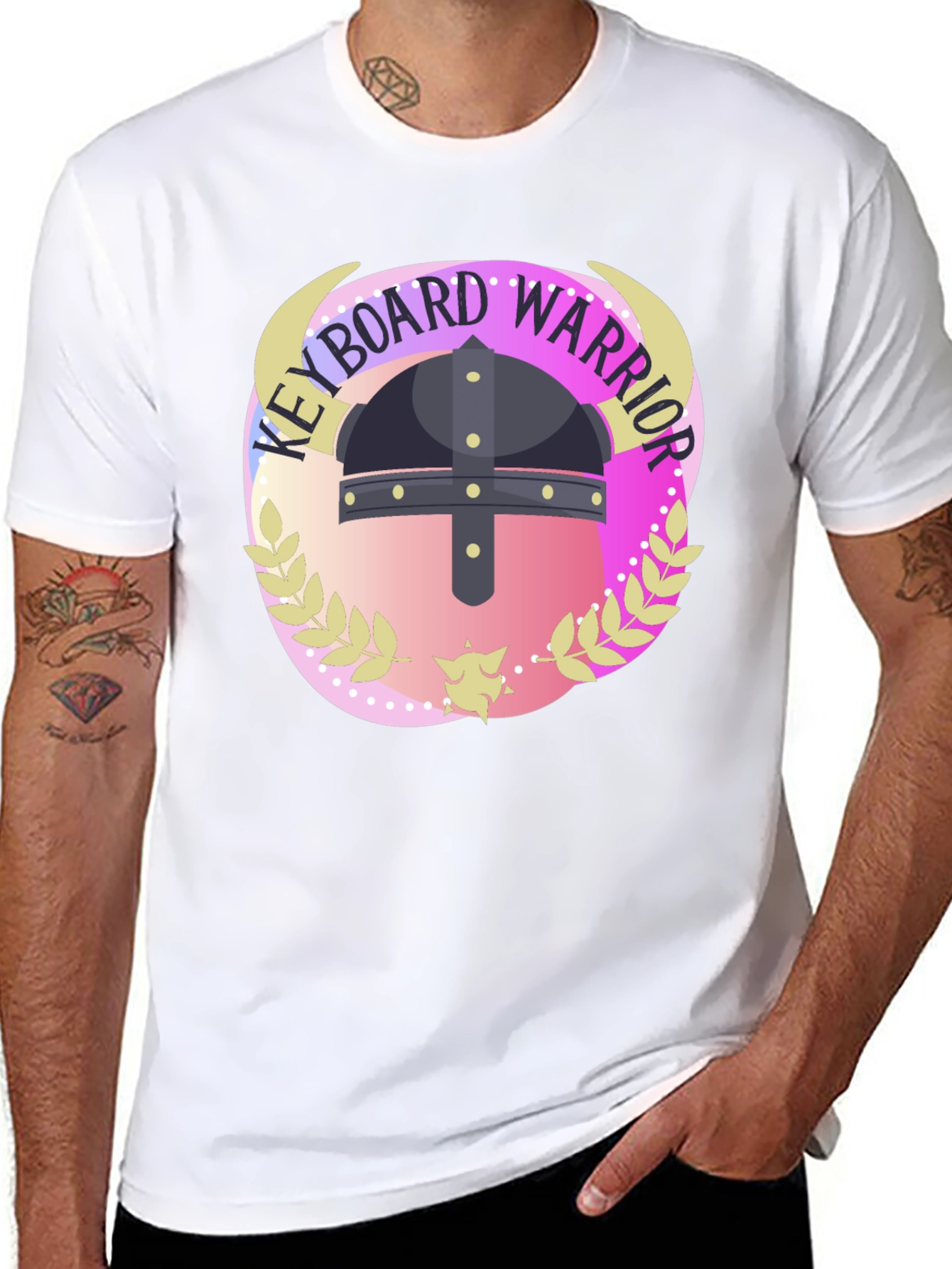 Keyboard Warrior Graphic Tee - Black
