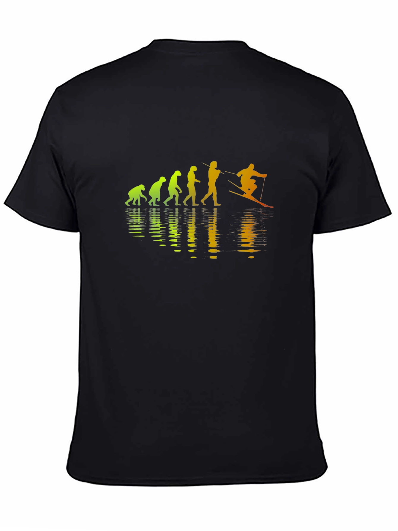 Evolution of Skiing T-Shirt - Humorous Design