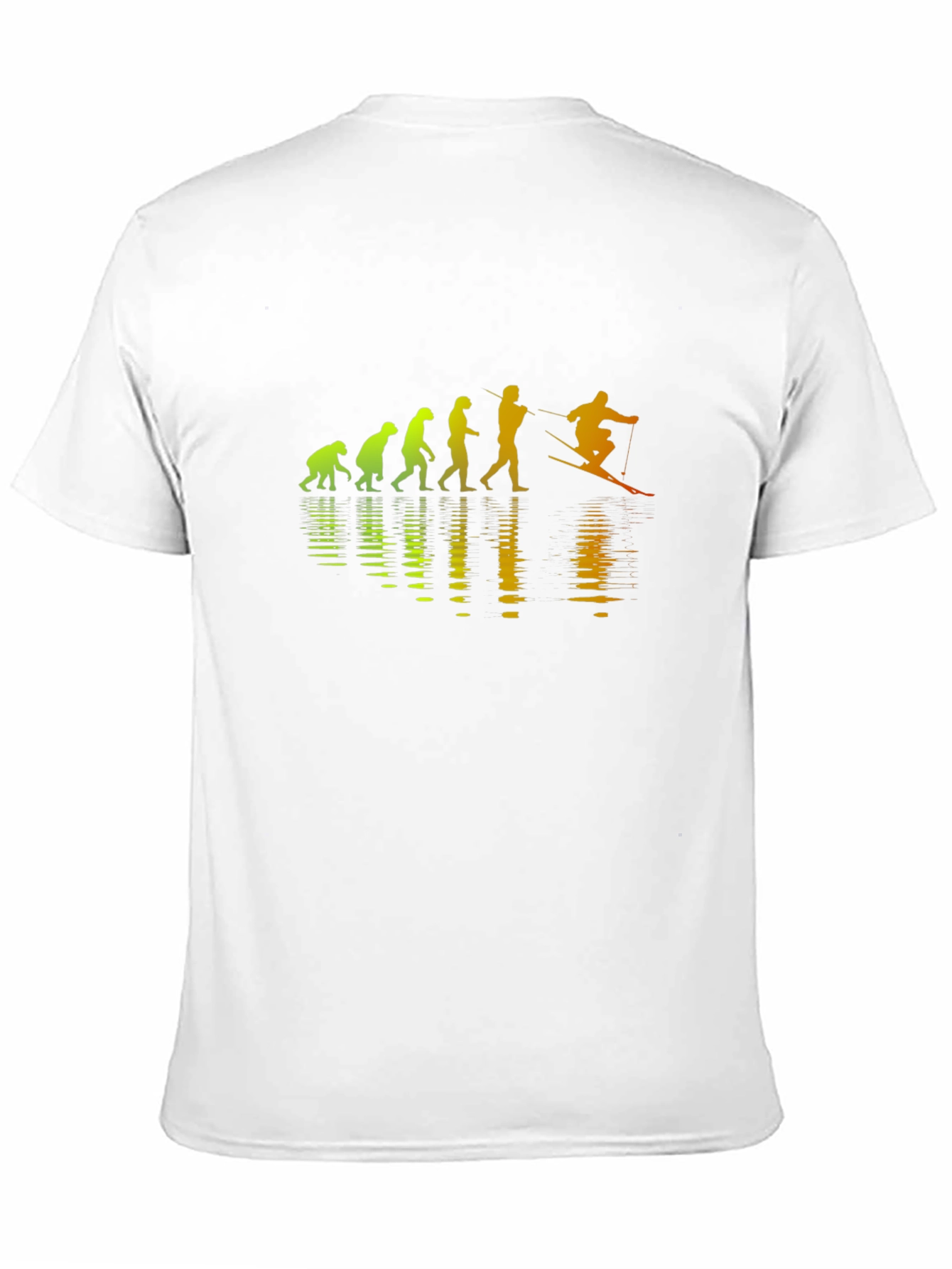 Evolution of Skiing T-Shirt - Humorous Design