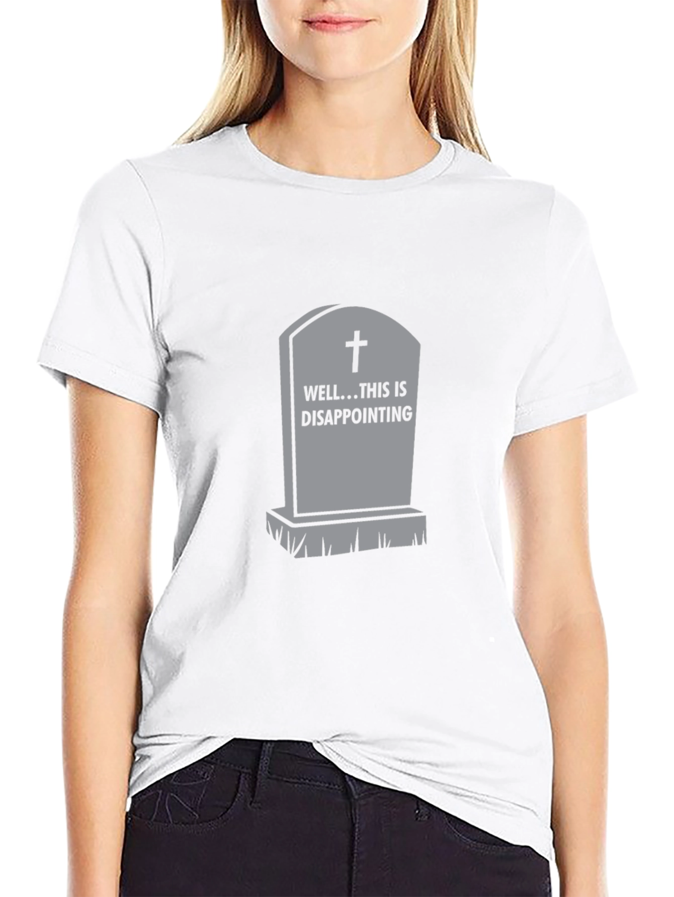 Humorous Disappointment Tombstone Graphic Tee
