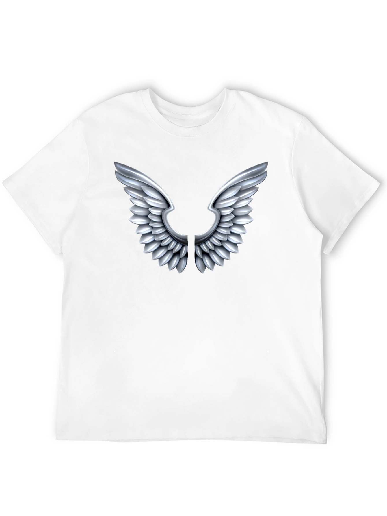 Winged Graphic Tee - Black Cotton Comfort