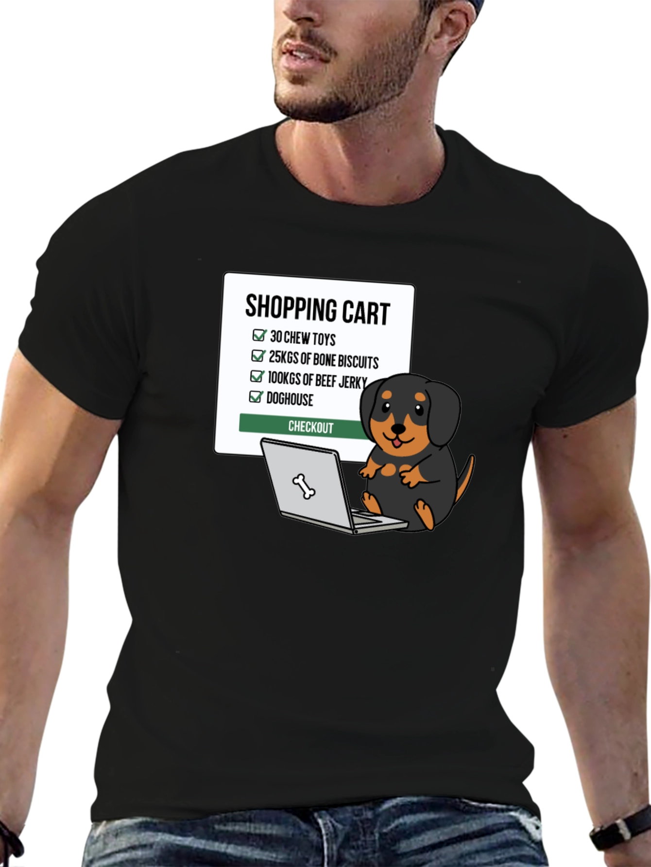 Dogs Shopping List T-Shirt