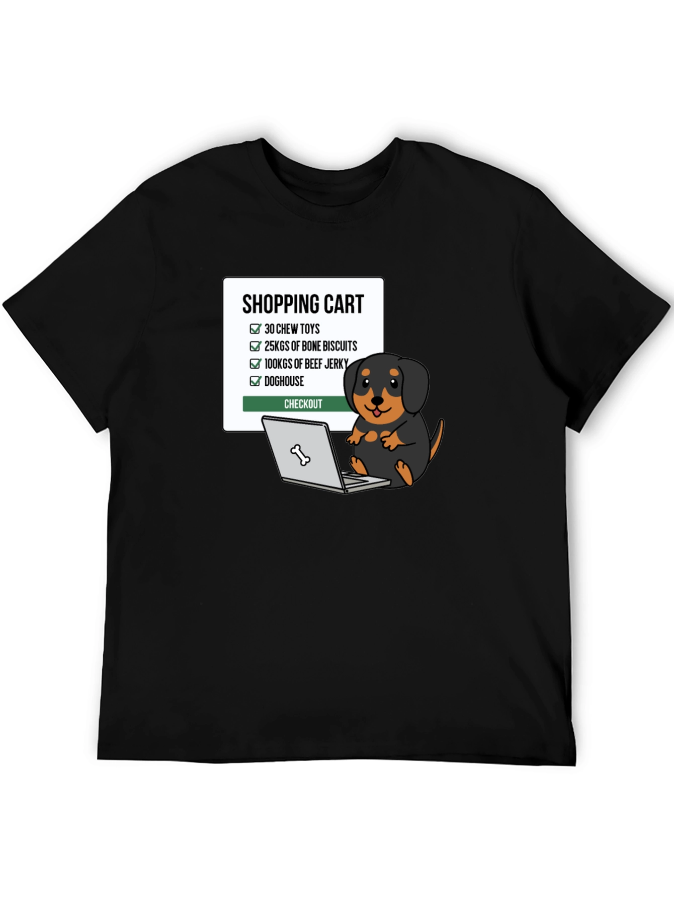 Dogs Shopping List T-Shirt