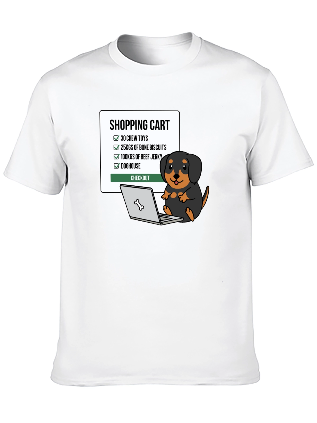 Dogs Shopping List T-Shirt
