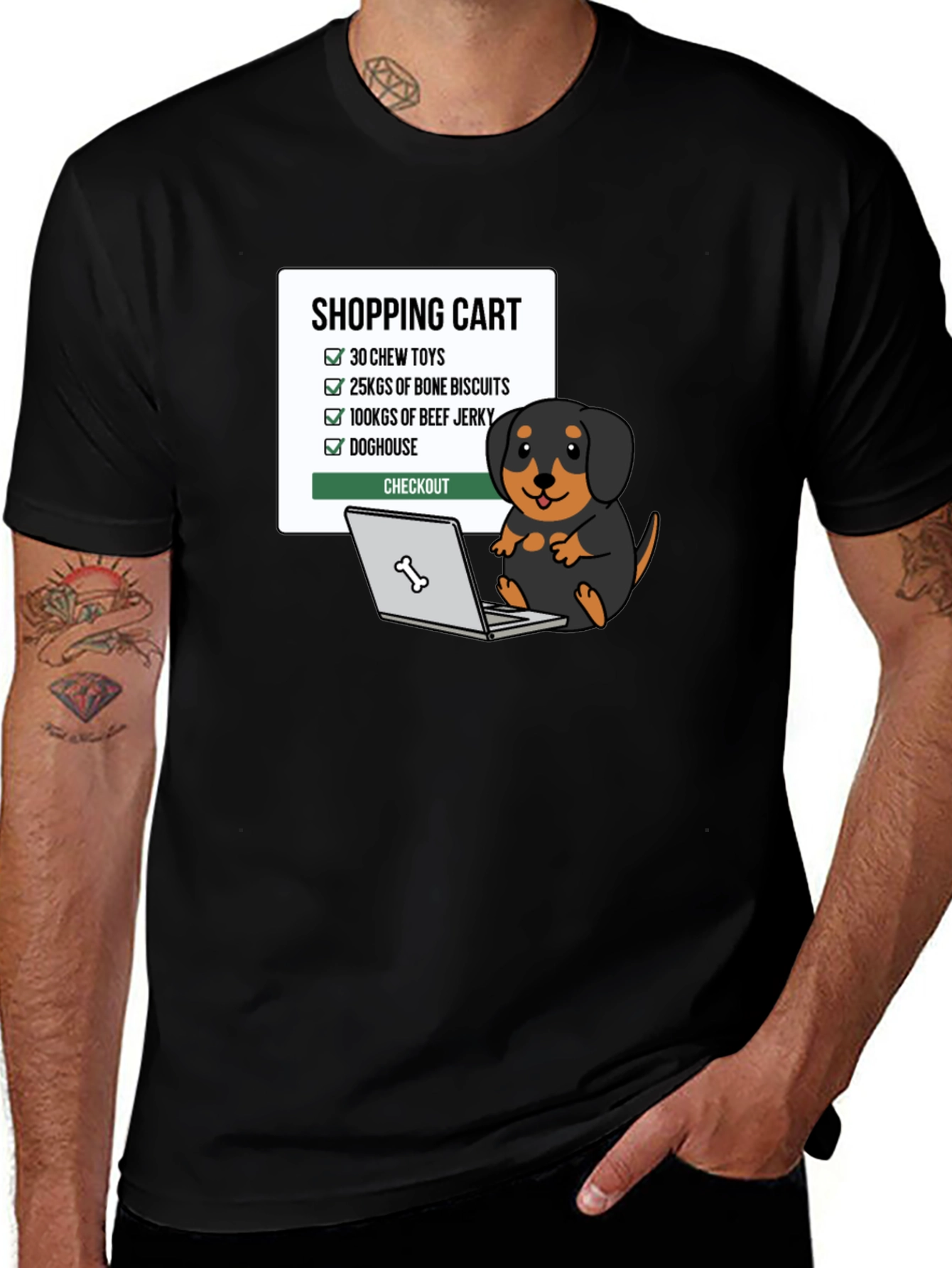 Dogs Shopping List T-Shirt