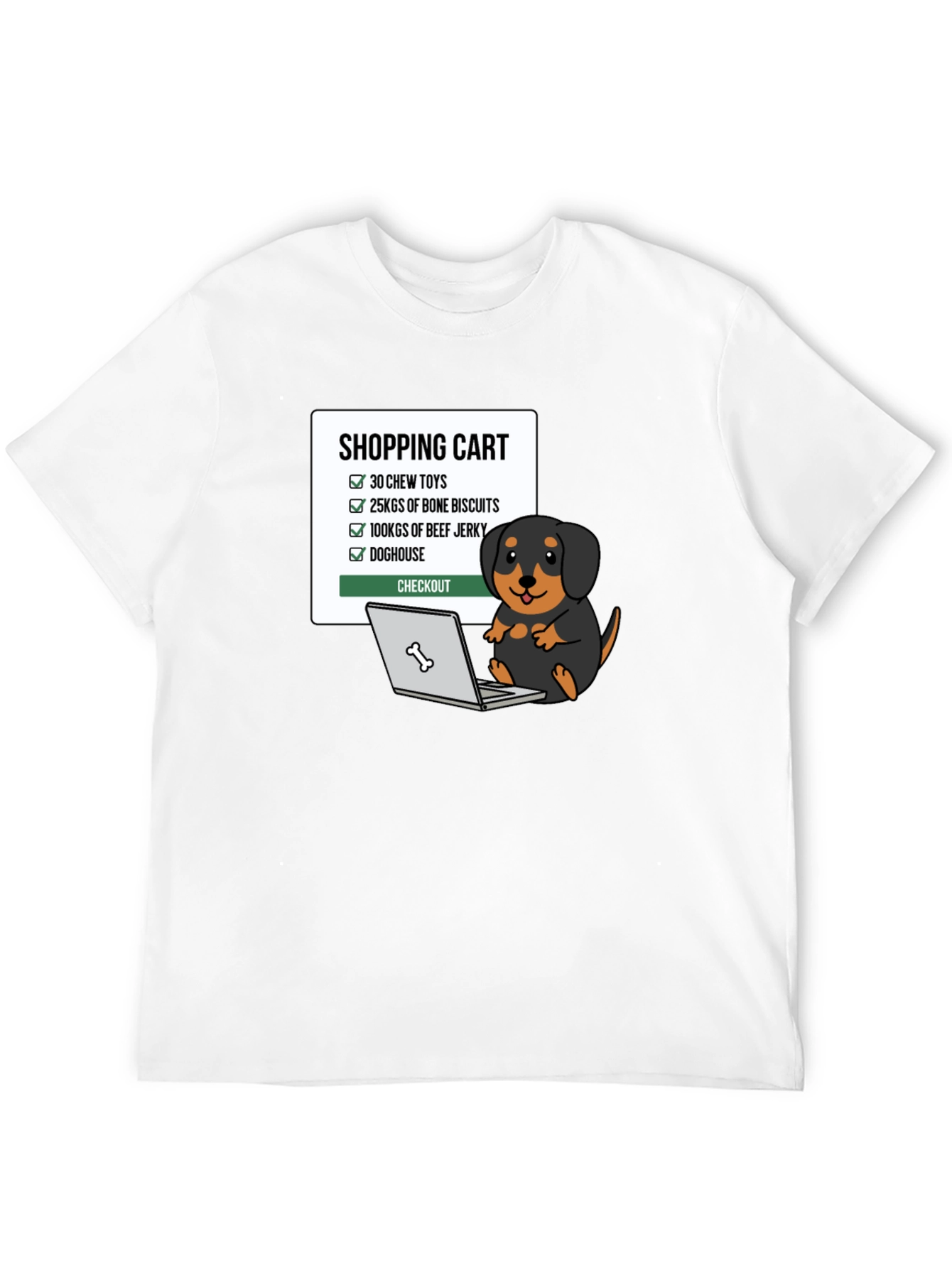 Dogs Shopping List T-Shirt
