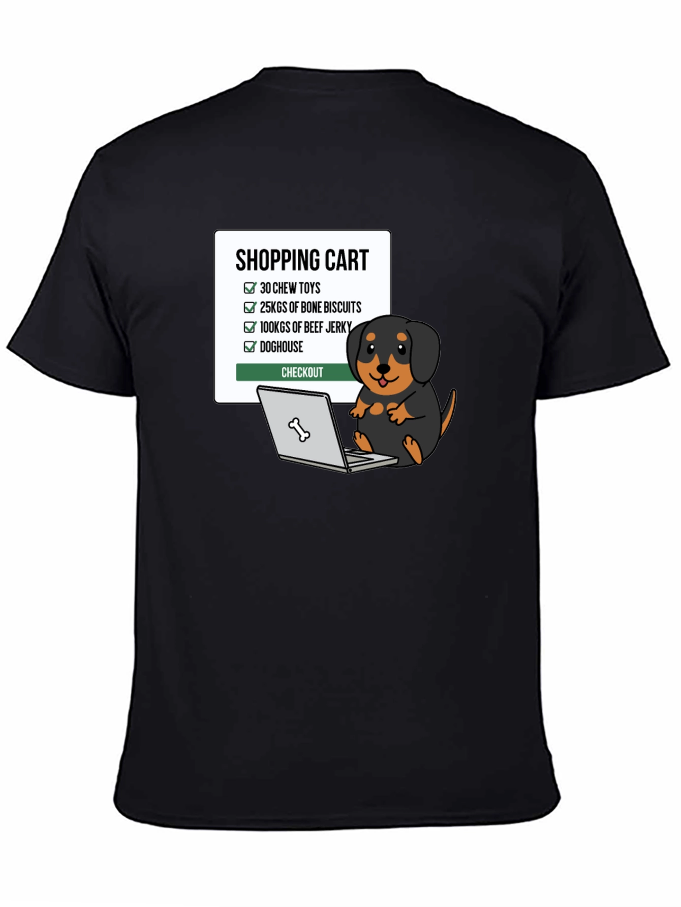 Dogs Shopping List T-Shirt
