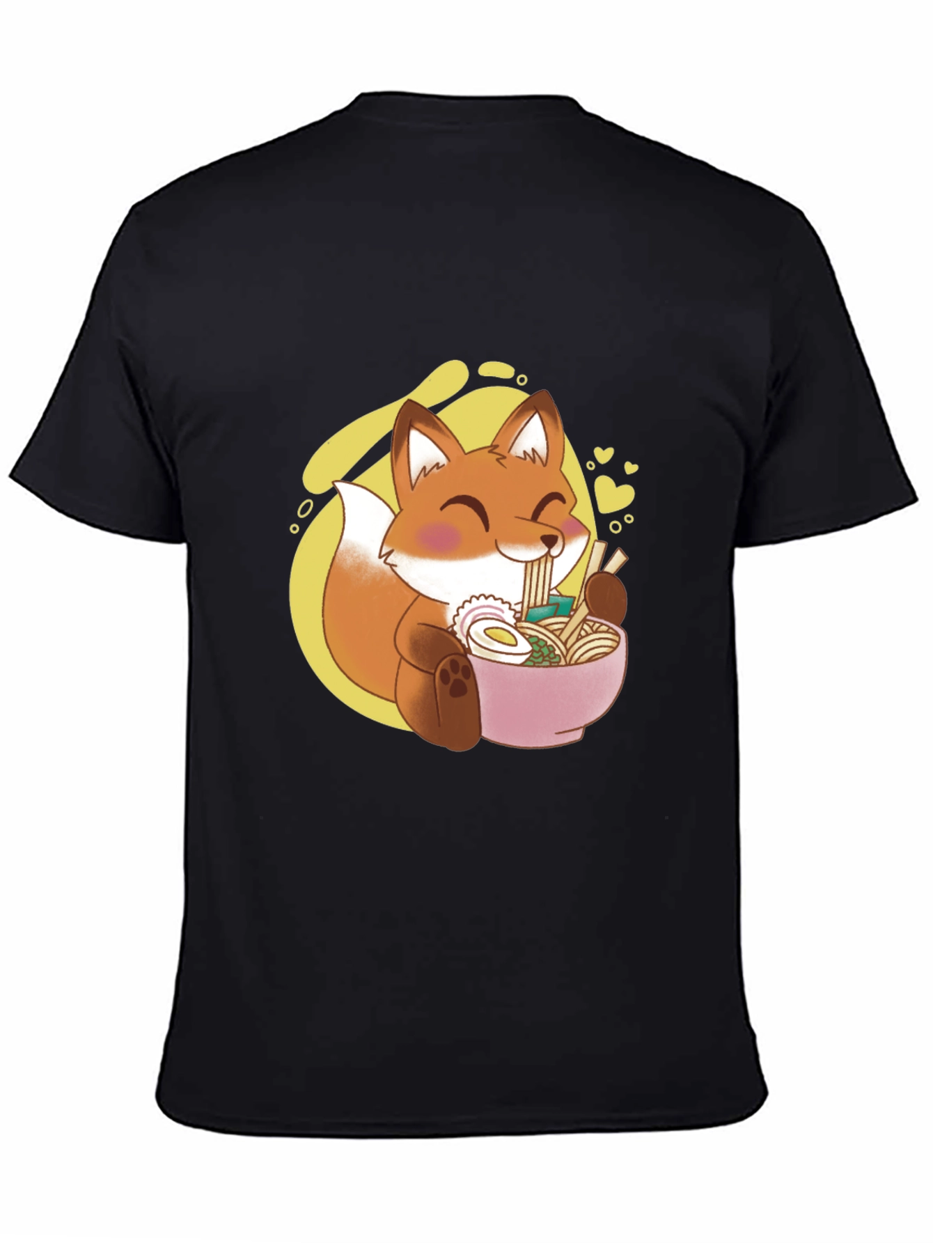 Fox Ramen T-Shirt - Cute Anime Style