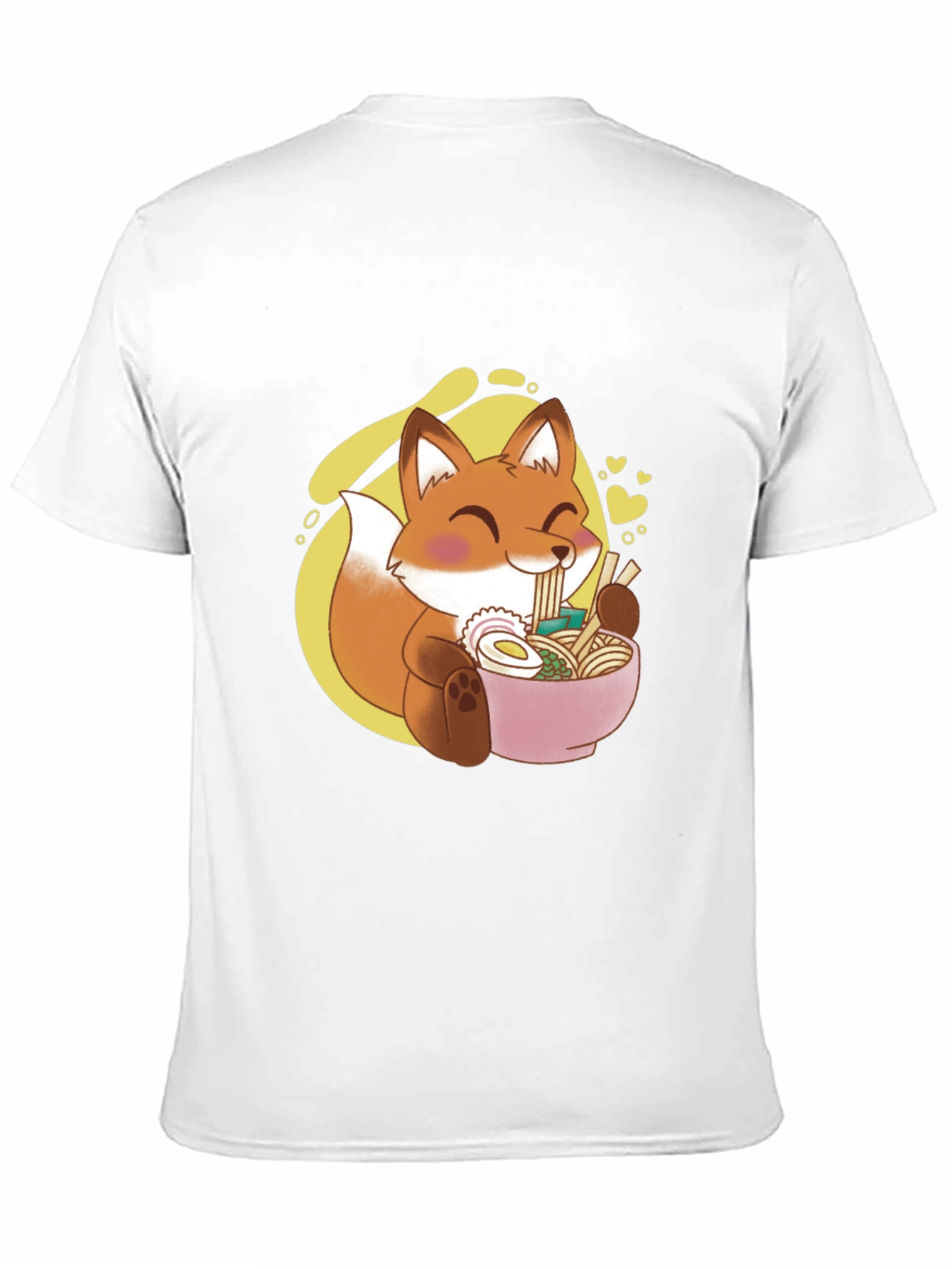 Fox Ramen T-Shirt - Cute Anime Style