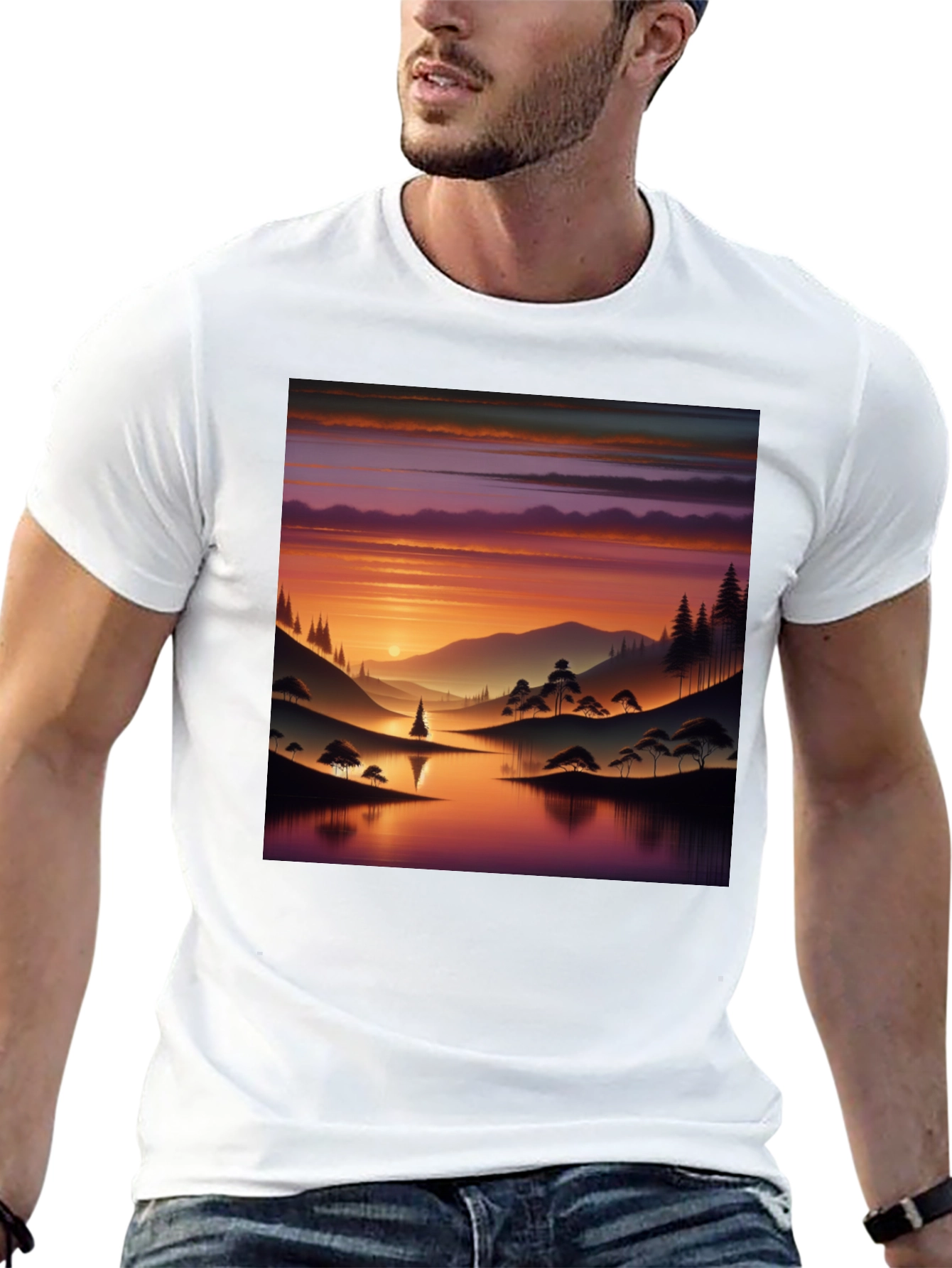 Sunset Lake Graphic Tee