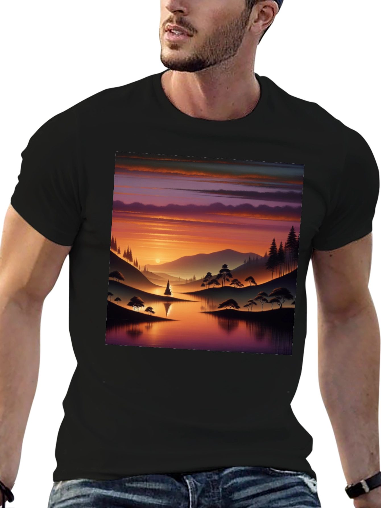 Sunset Lake Graphic Tee