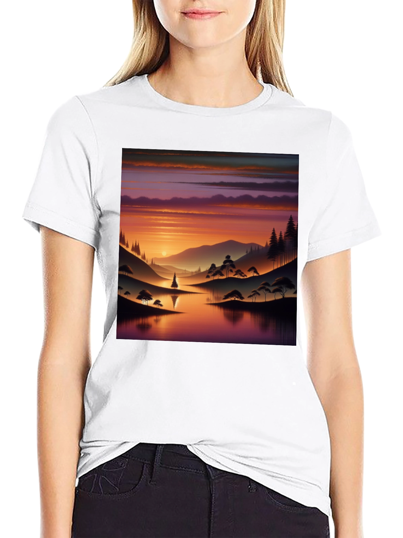 Sunset Lake Graphic Tee