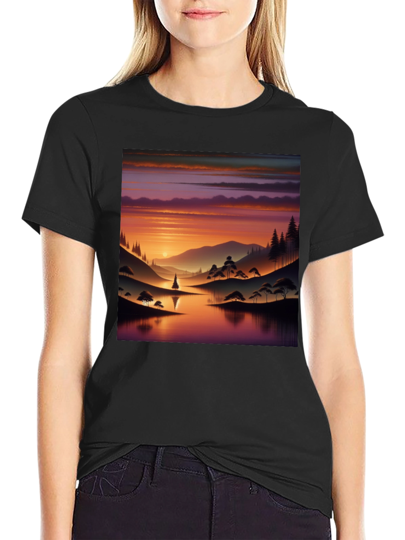 Sunset Lake Graphic Tee