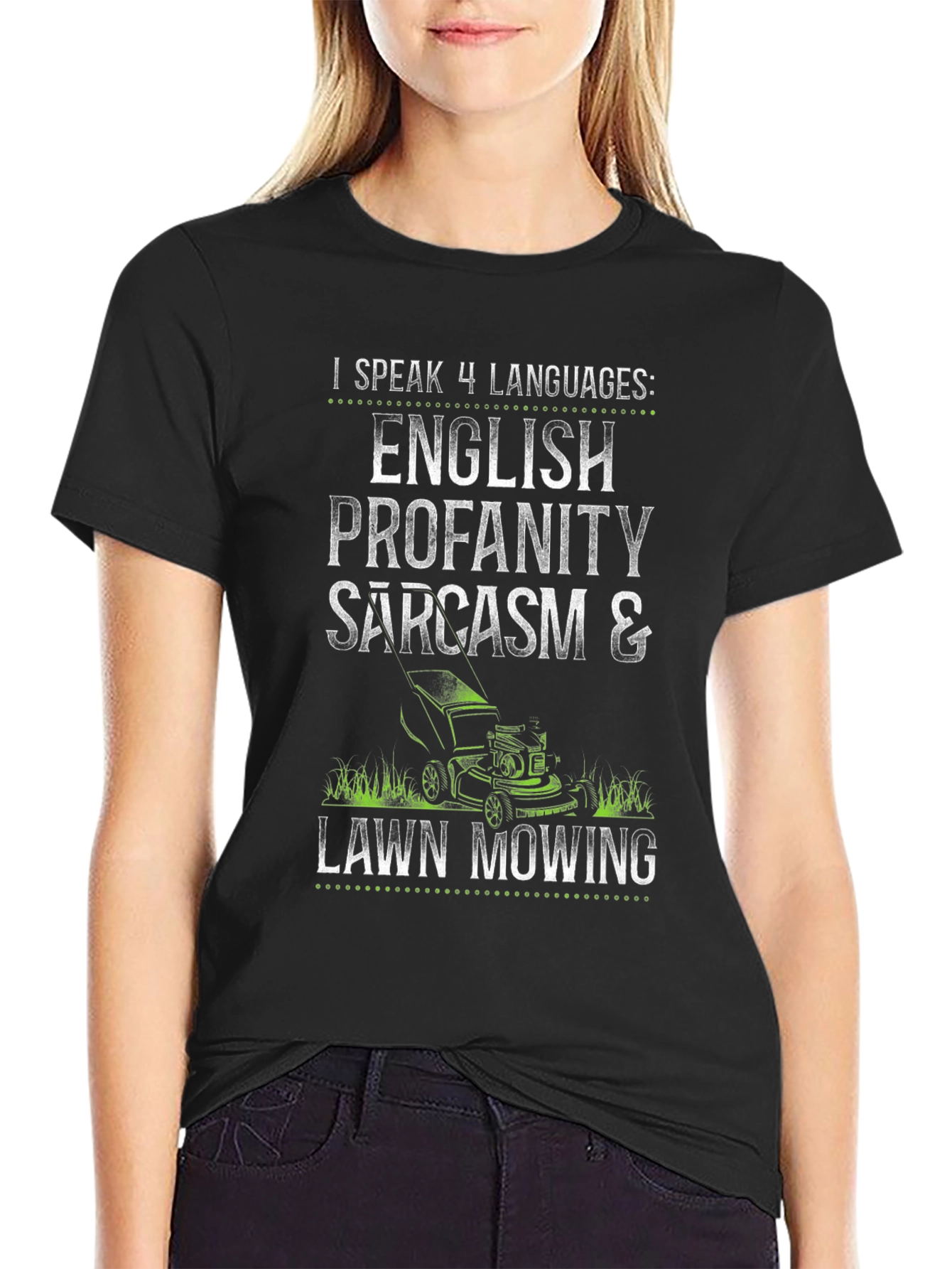 Funny Languages Lawn Mowing T-Shirt