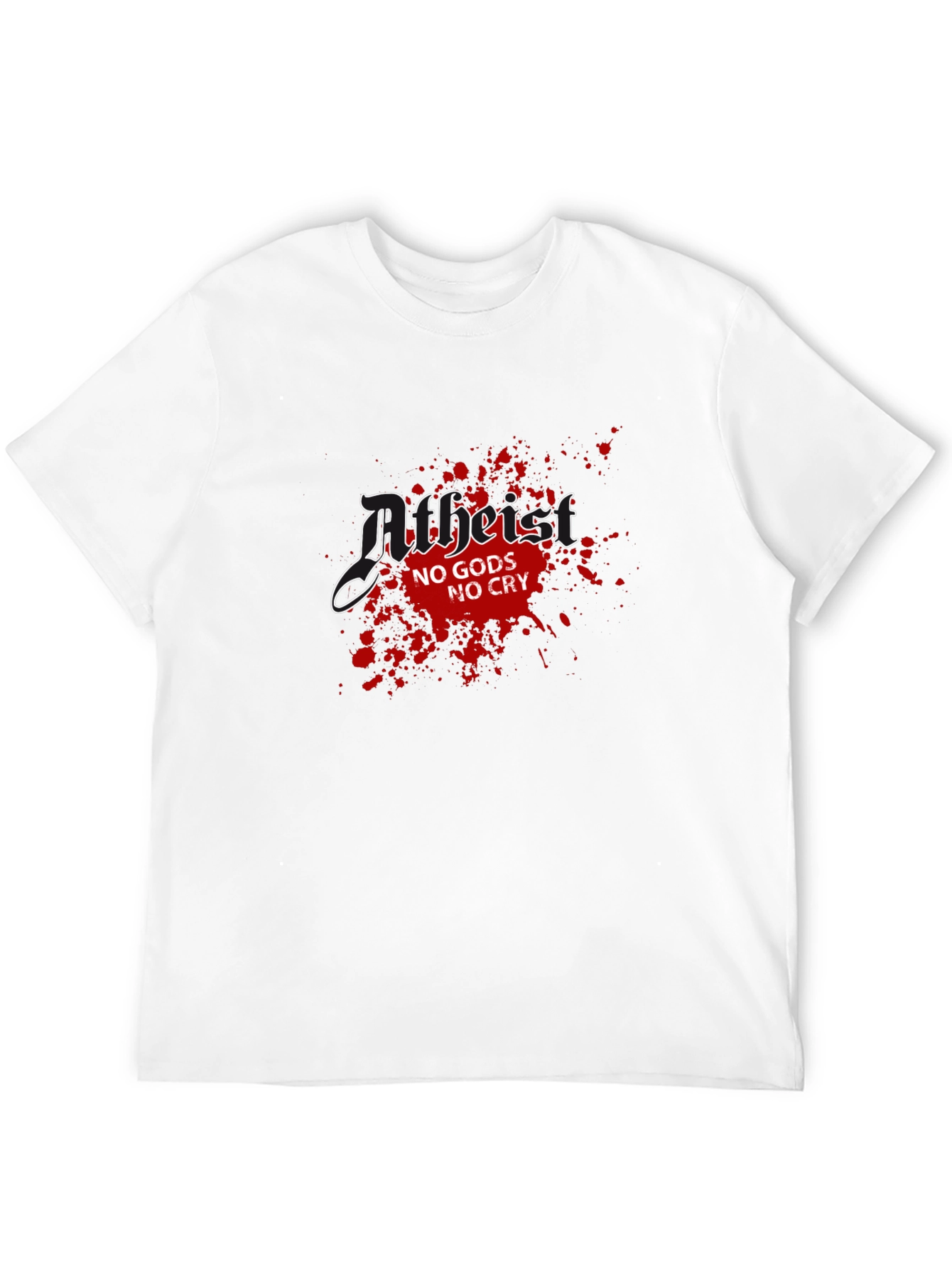 Atheist No Gods No Cry T-Shirt