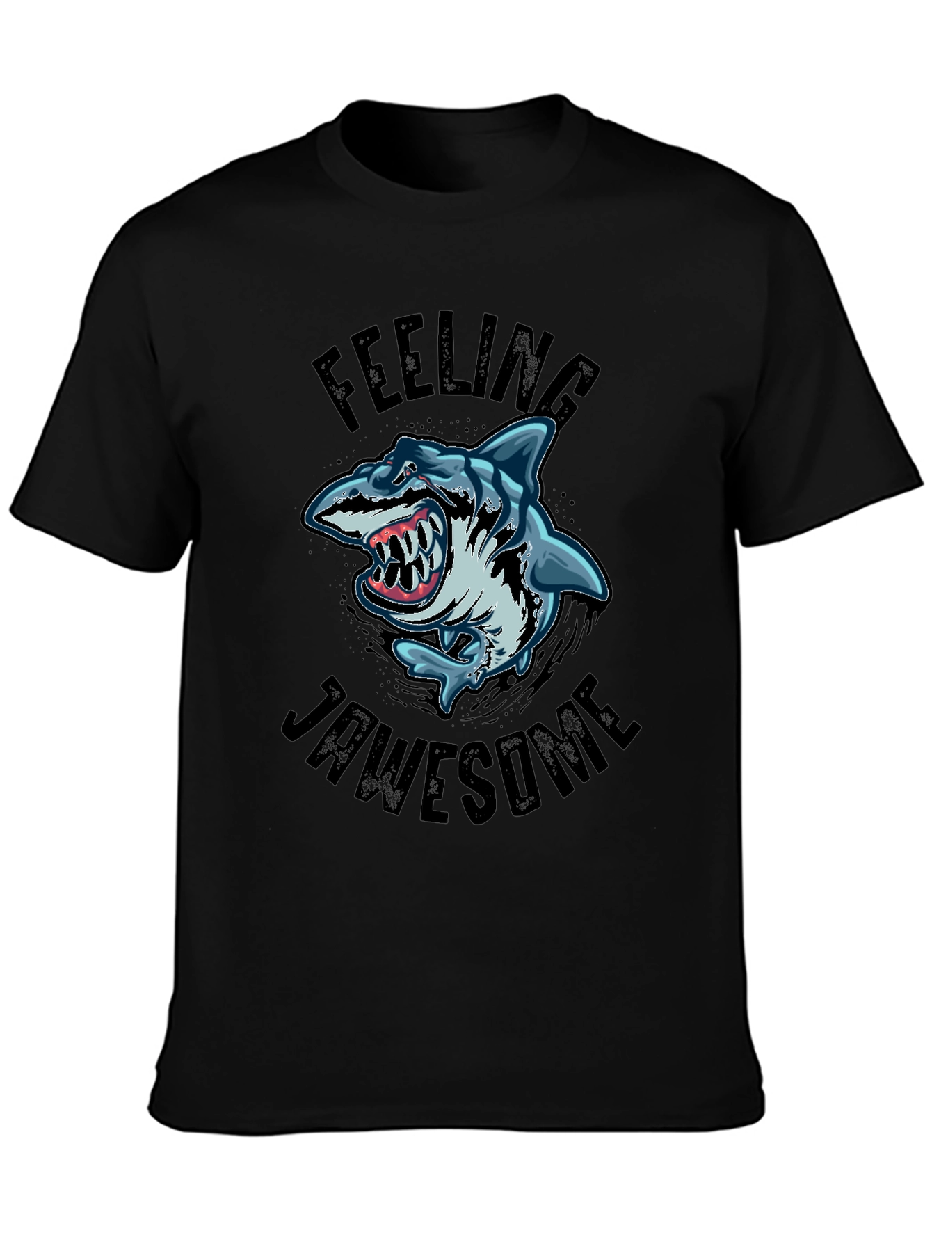 Jawsome Shark Graphic Tee - Black