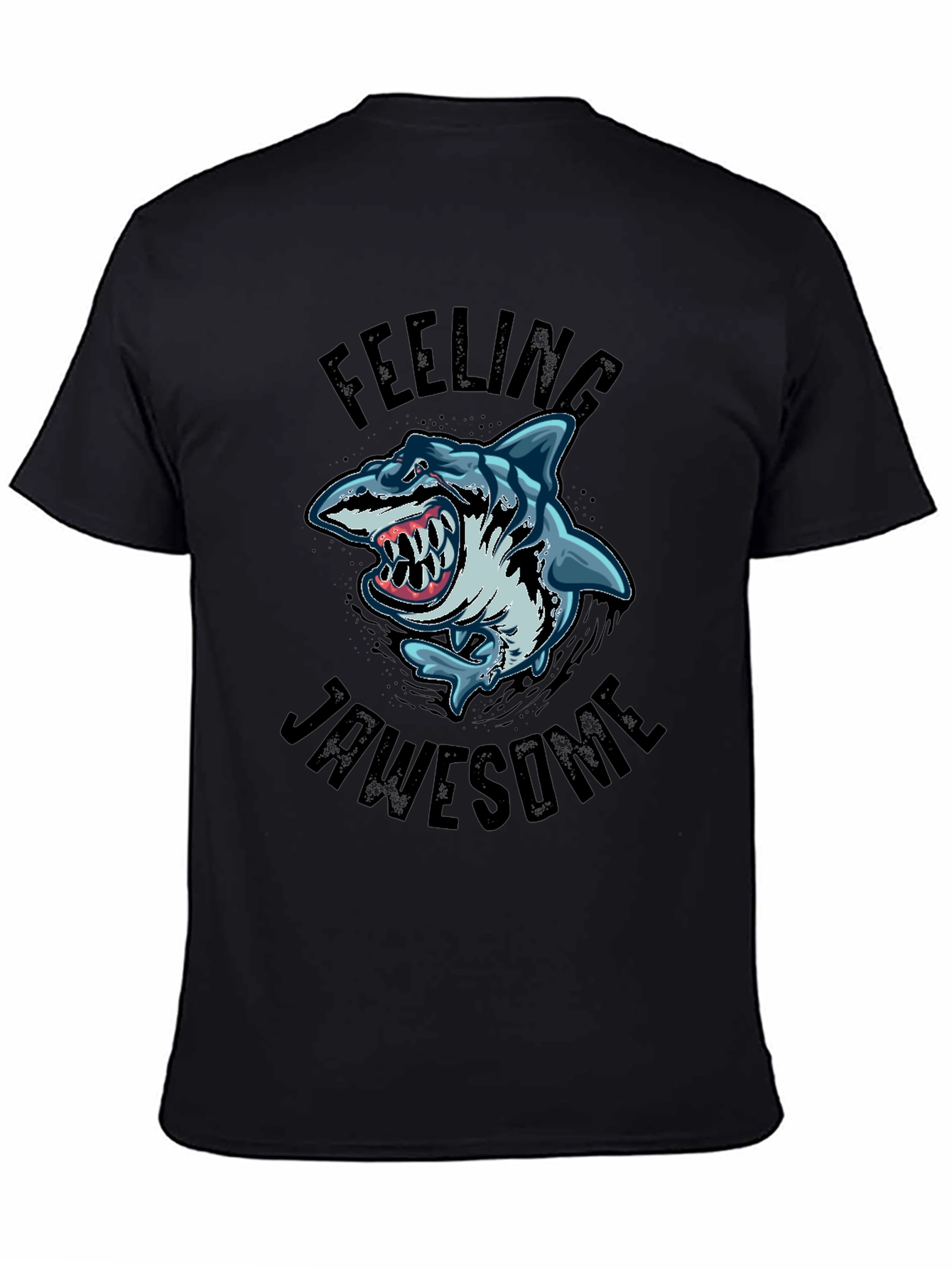 Jawsome Shark Graphic Tee - Black