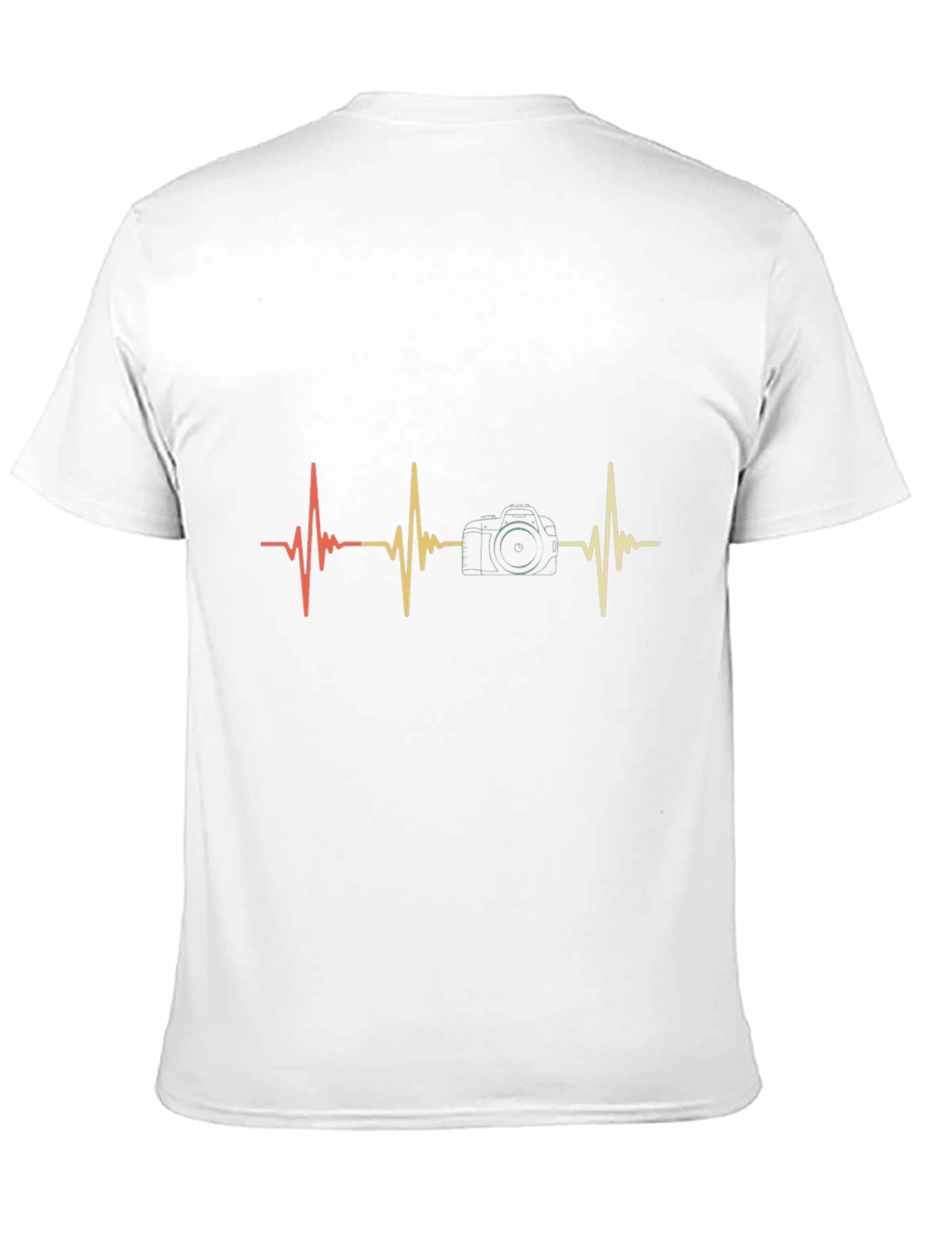 Photographer Heartbeat Graphic Tee - Black