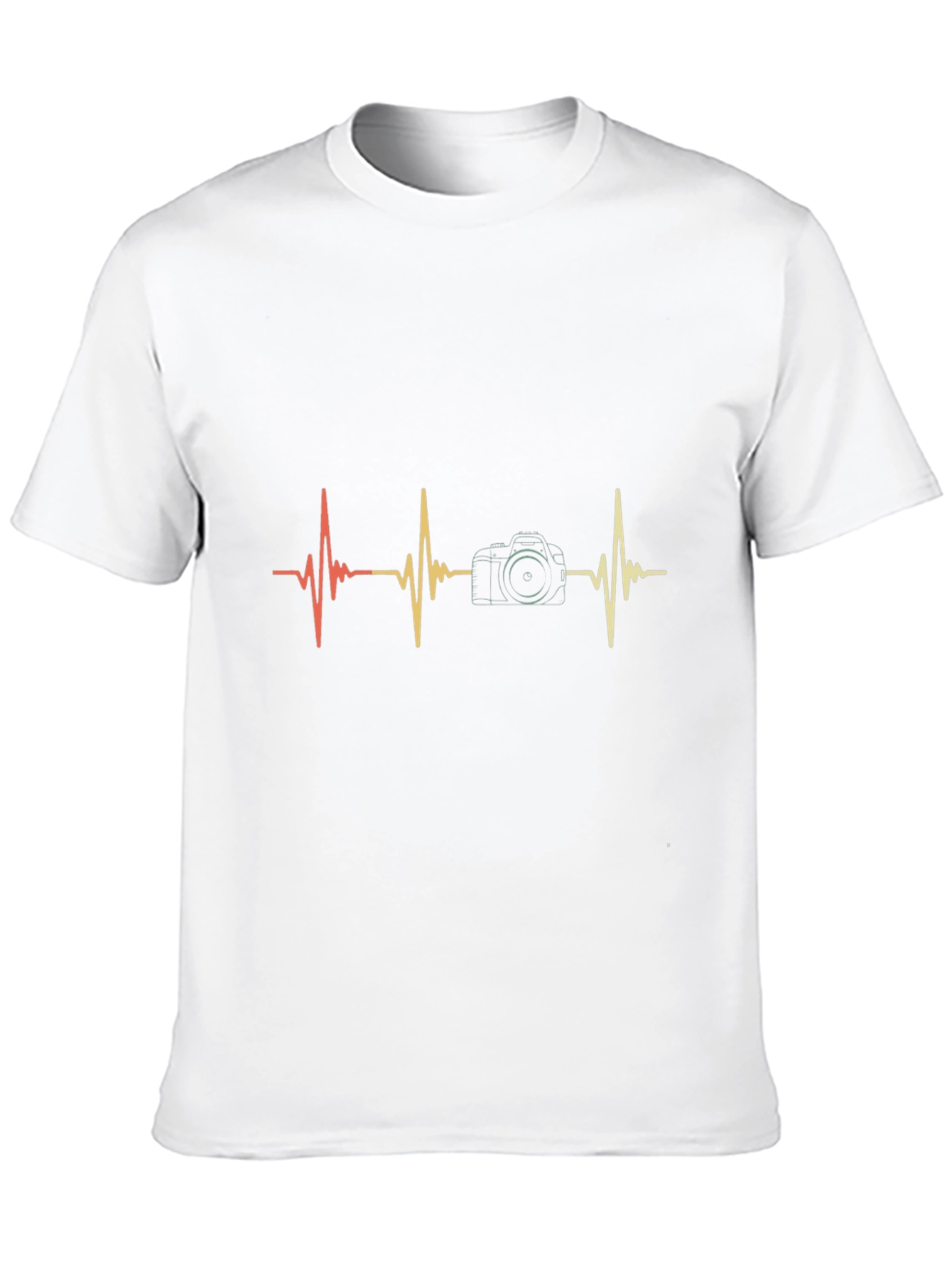 Photographer Heartbeat Graphic Tee - Black