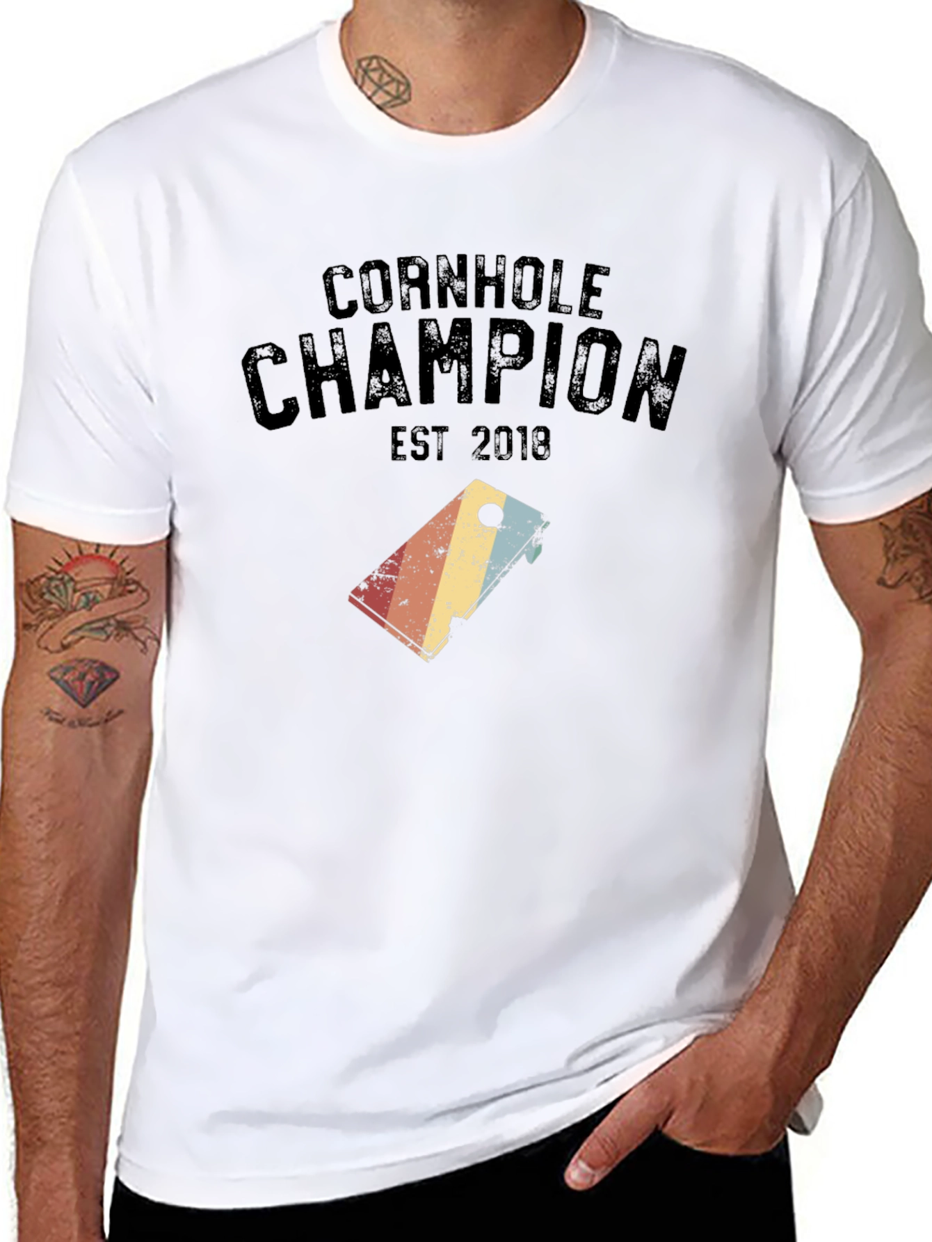 Cornhole Champion T-Shirt - Established 2018