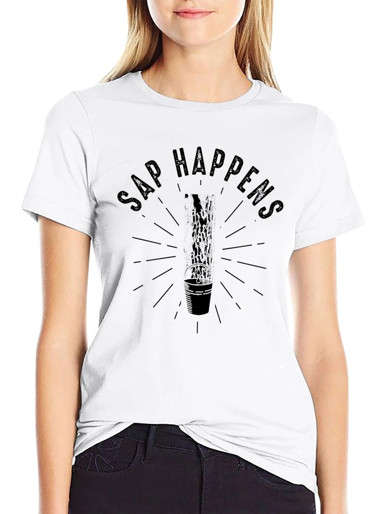 Sap Happens Graphic Tee - Funny Cactus T-Shirt