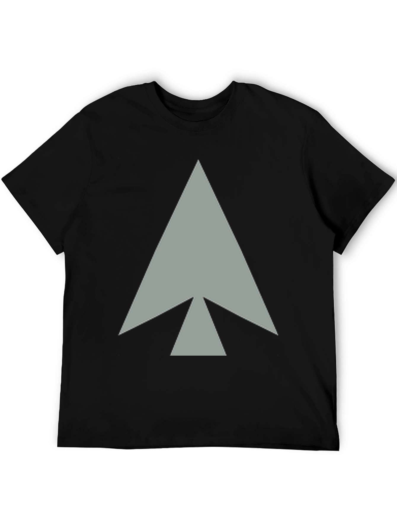 Spearhead Graphic Print Black Cotton T-Shirt