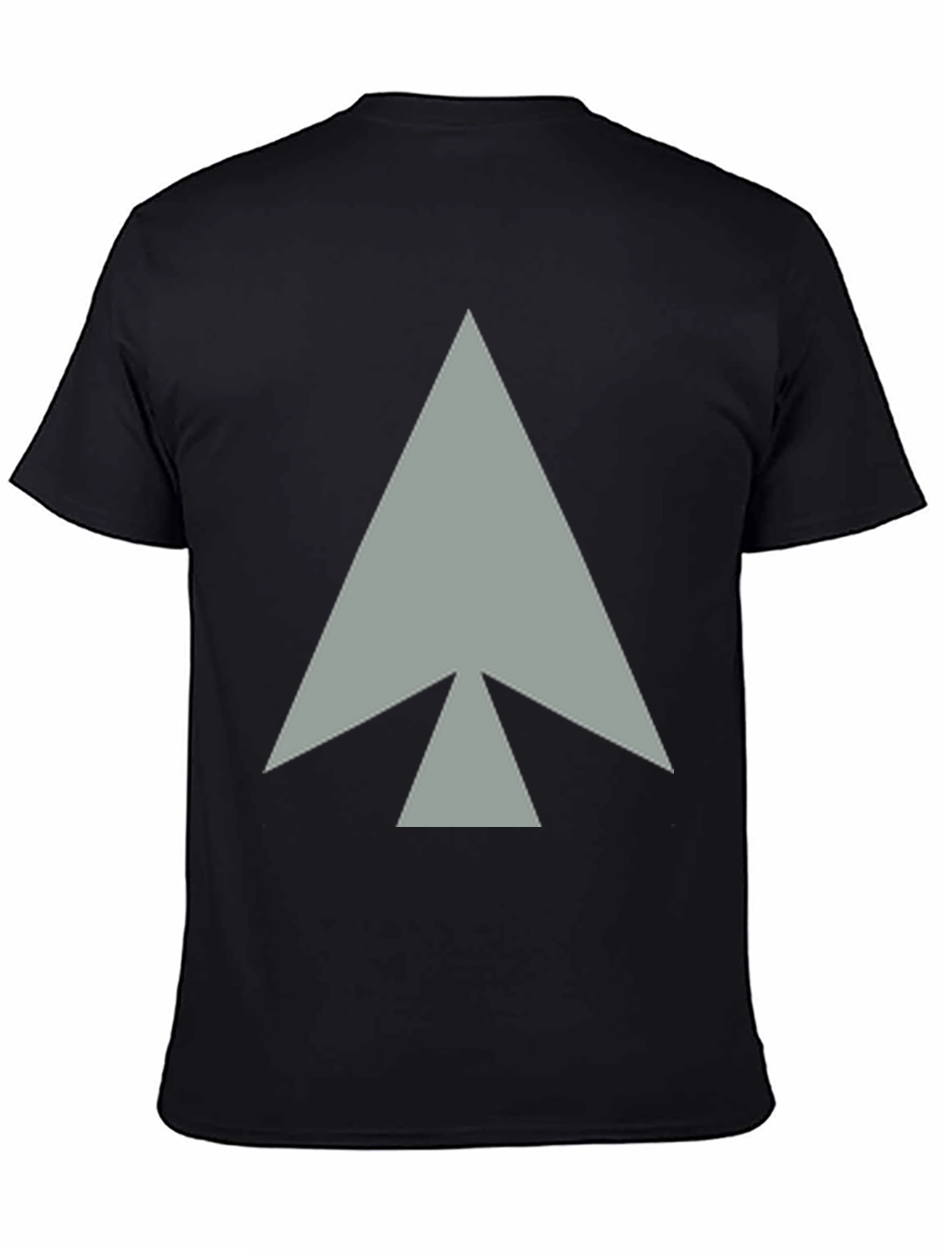Spearhead Graphic Print Black Cotton T-Shirt
