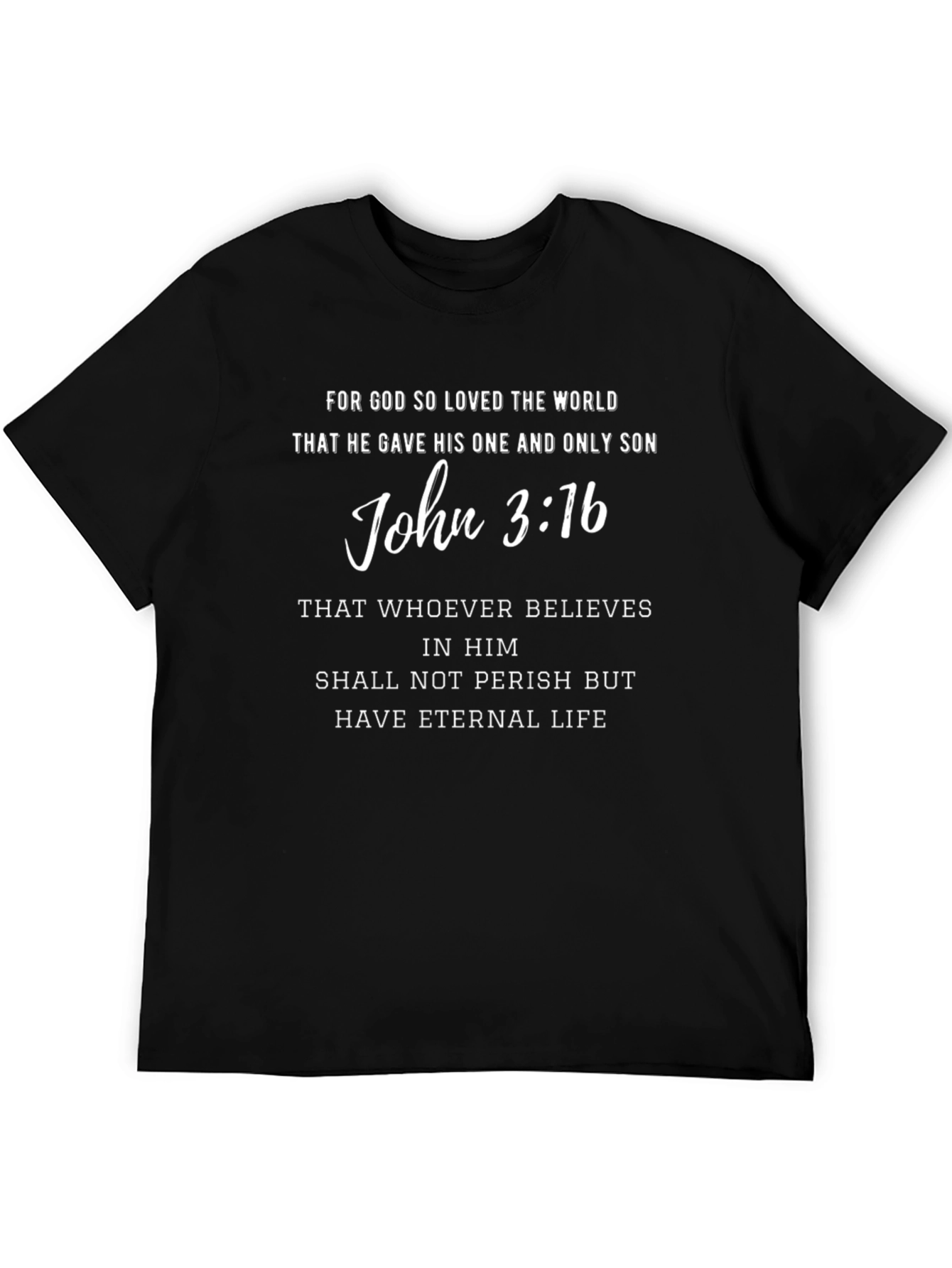John 3:16 T-Shirt - Religious Christian Tee