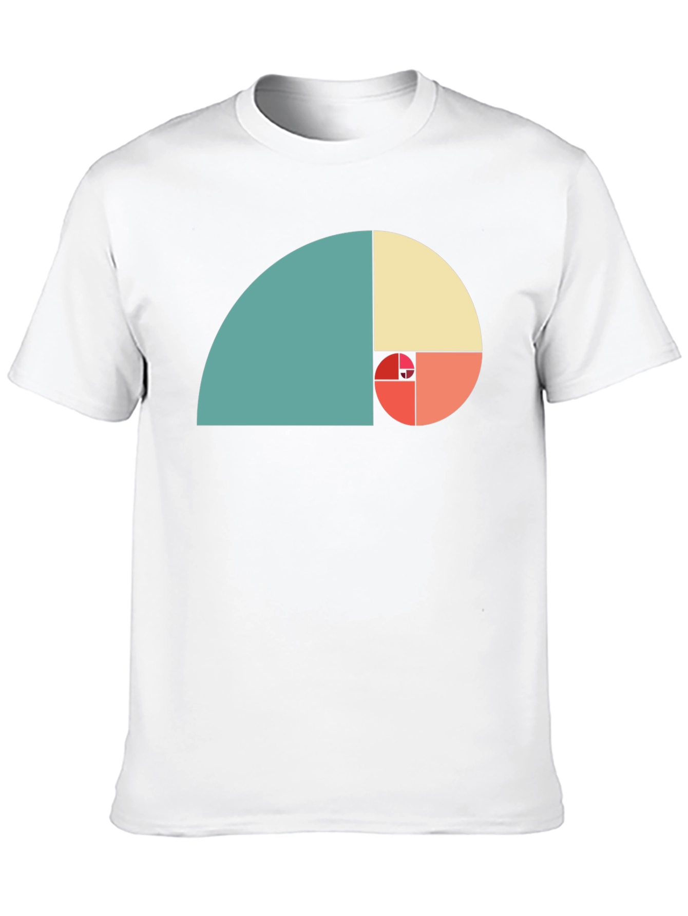 Golden Ratio Spiral Graphic Tee - Black