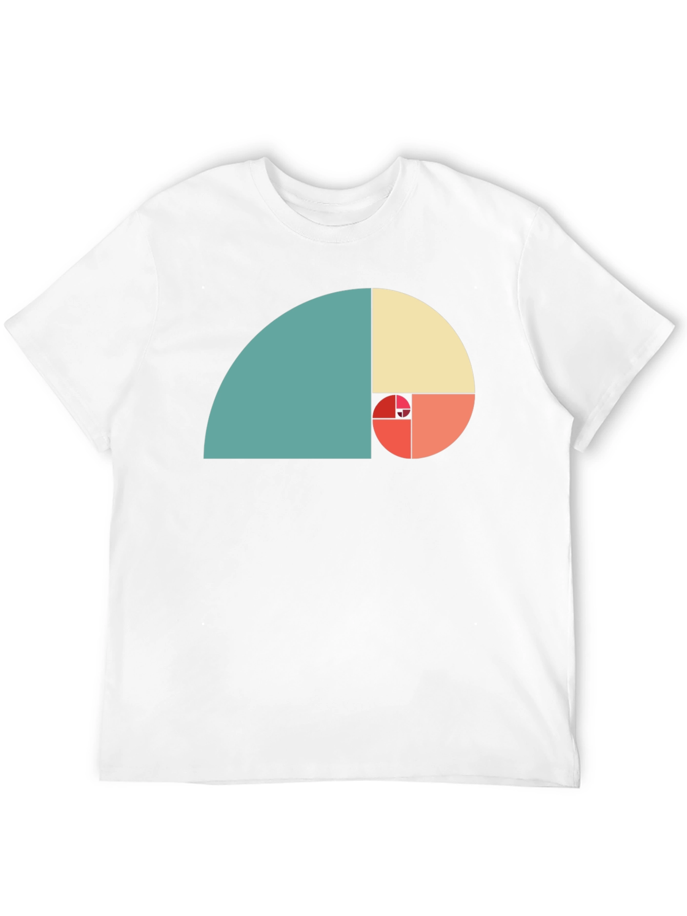 Golden Ratio Spiral Graphic Tee - Black