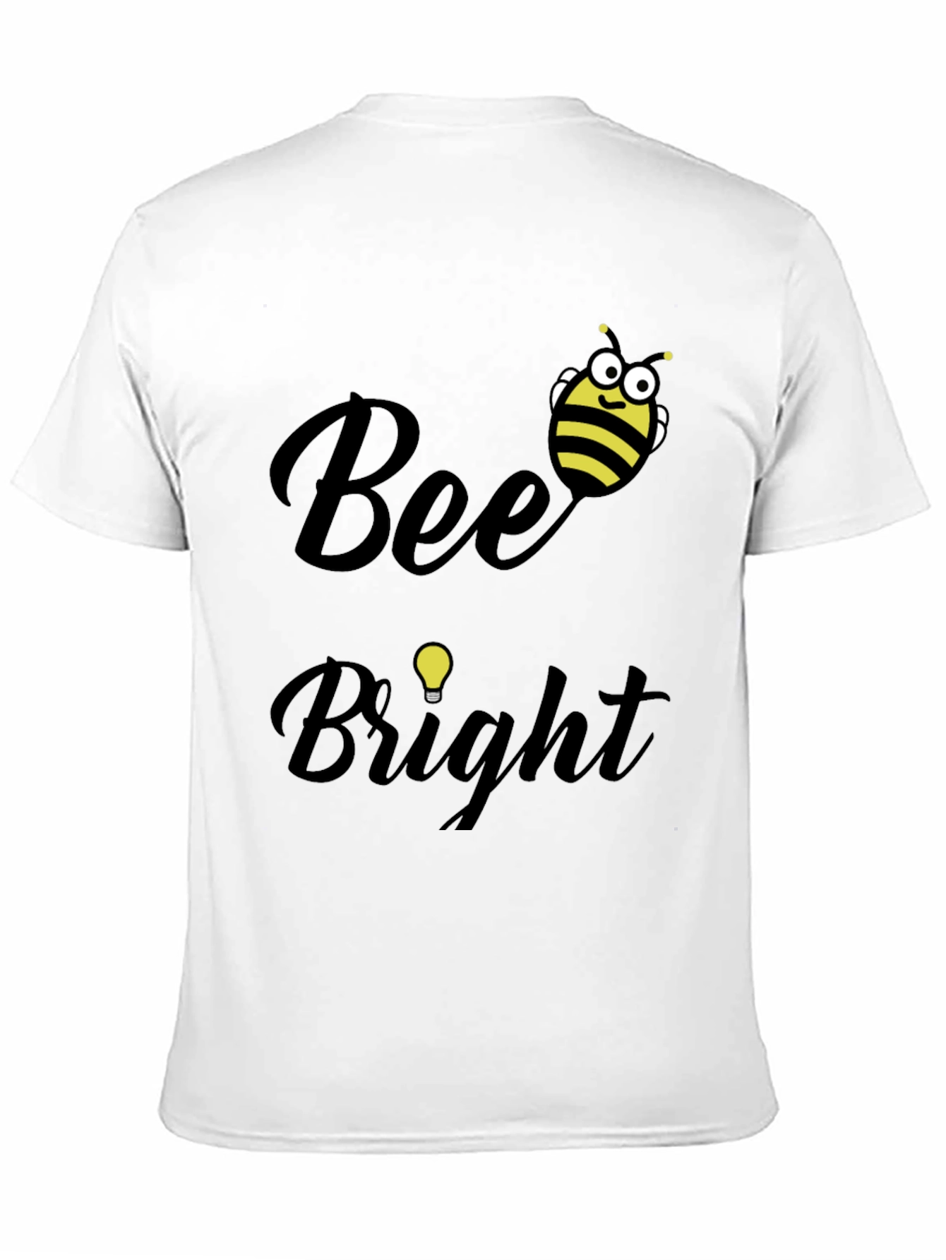 Bee Bright Graphic Tee - Black Cotton T-Shirt