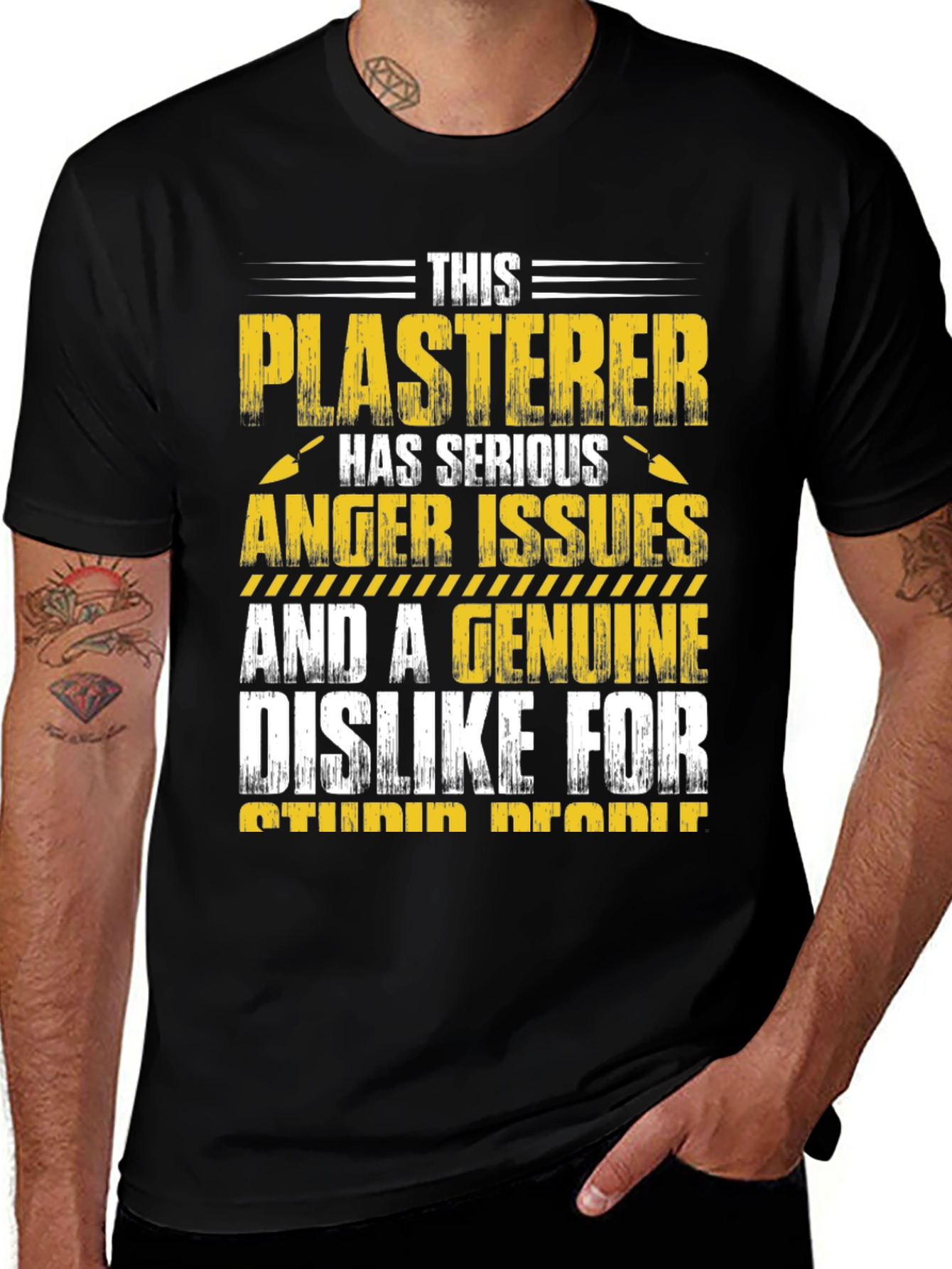 Plasterer Anger Issues T-Shirt - Funny Job Tee