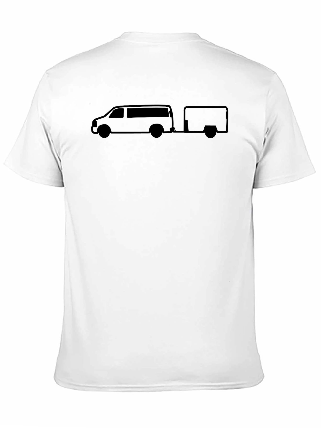 Camper Van & Trailer Graphic Tee - Black