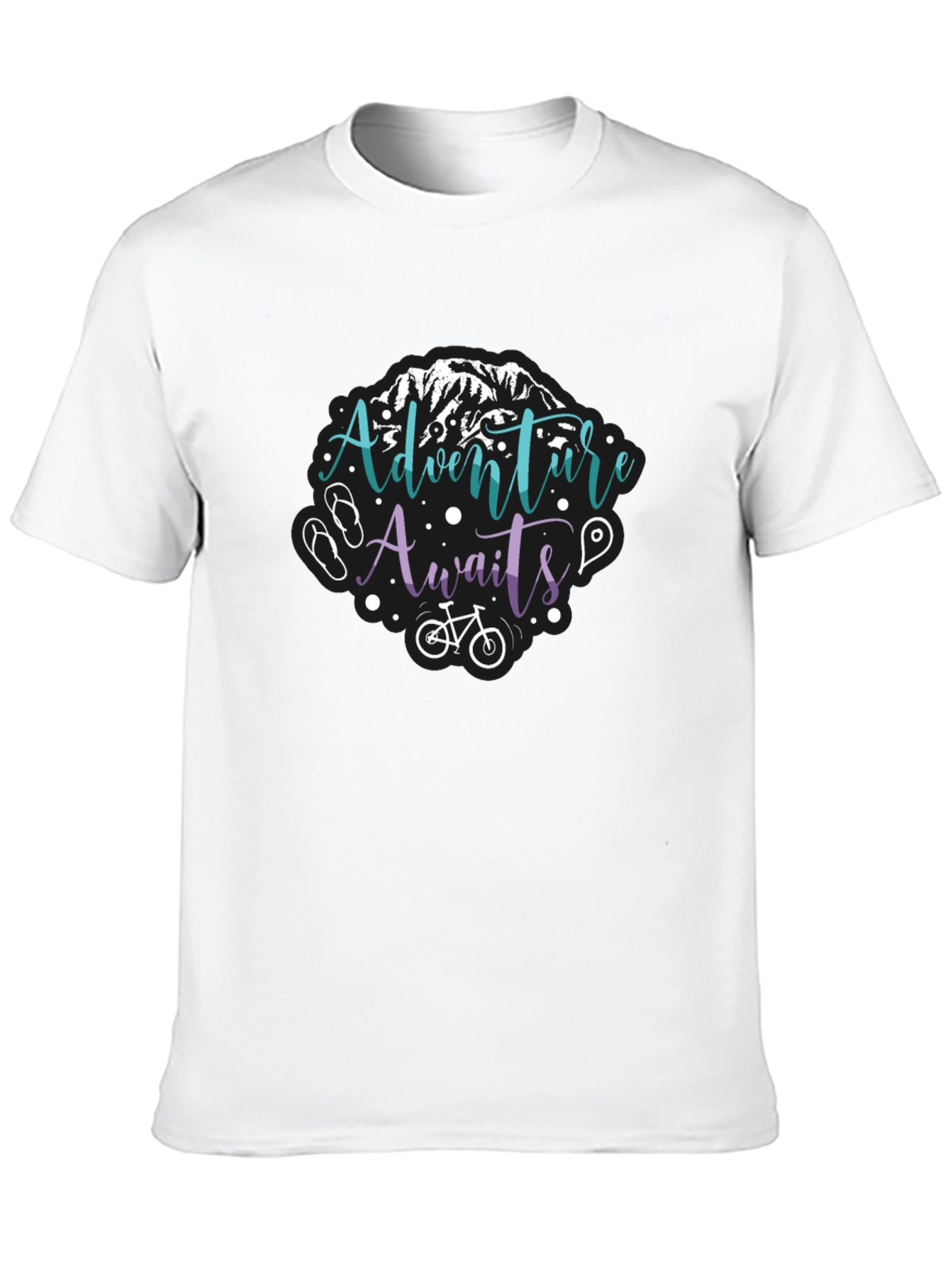 Adventure Awaits T-Shirt - Mountain Bike Graphic Tee