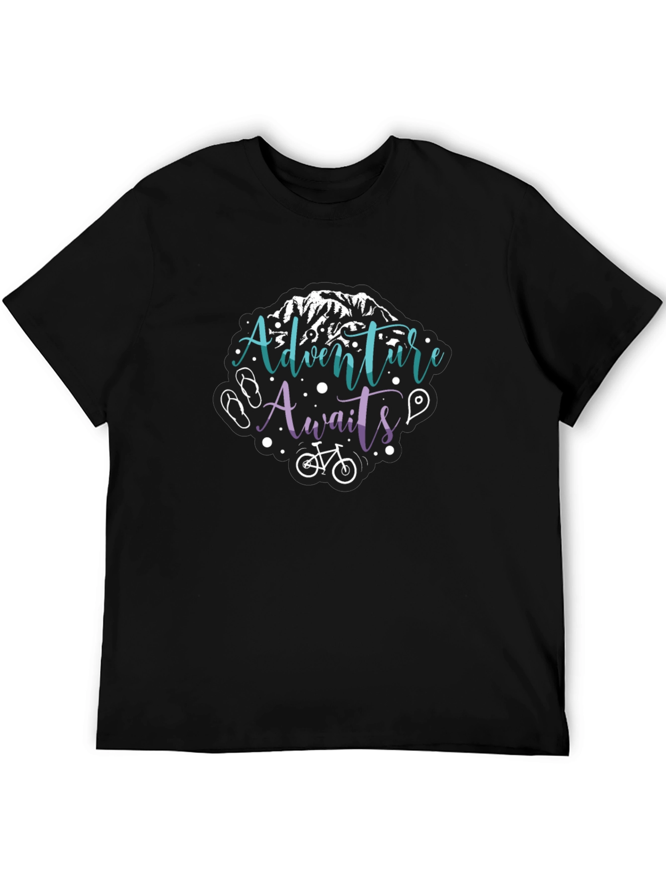 Adventure Awaits T-Shirt - Mountain Bike Graphic Tee