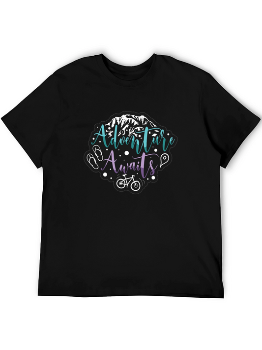 Adventure Awaits T-Shirt - Mountain Bike Graphic Tee