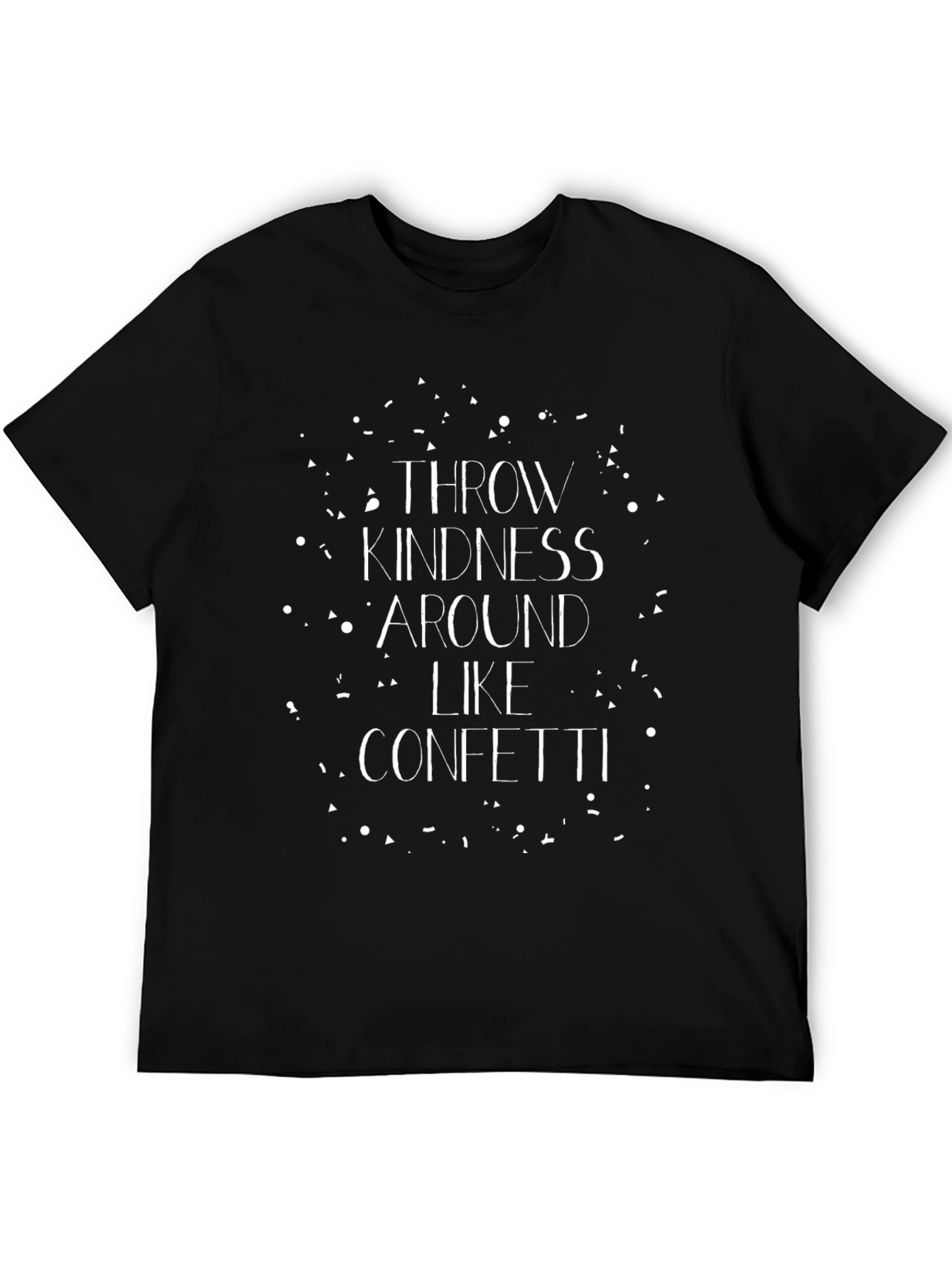Kindness Confetti Black Graphic T-Shirt