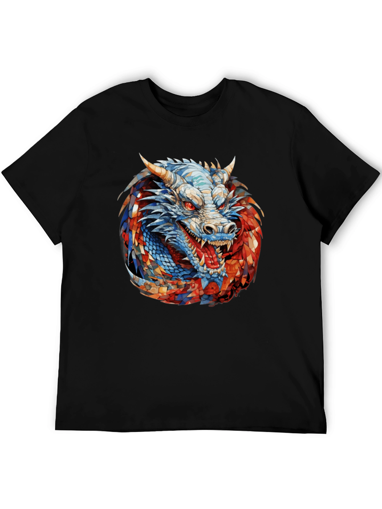 Dragon Graphic Black T-Shirt - Fierce & Bold Style